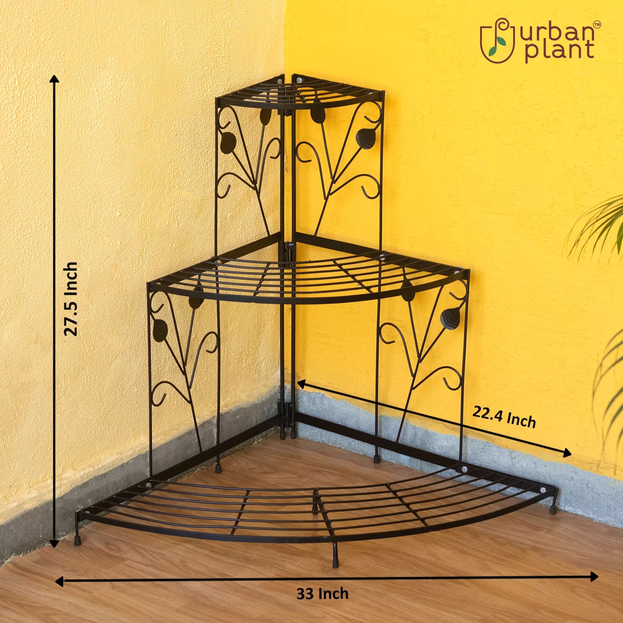 3 Tier Corner Pot Stand Metal -1398 Metal Stand Urban Plant