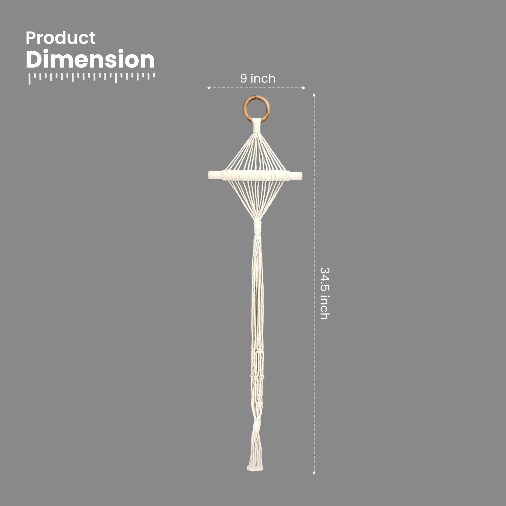 Urban Plant Twisted Tassel Macrame Plant Hanger