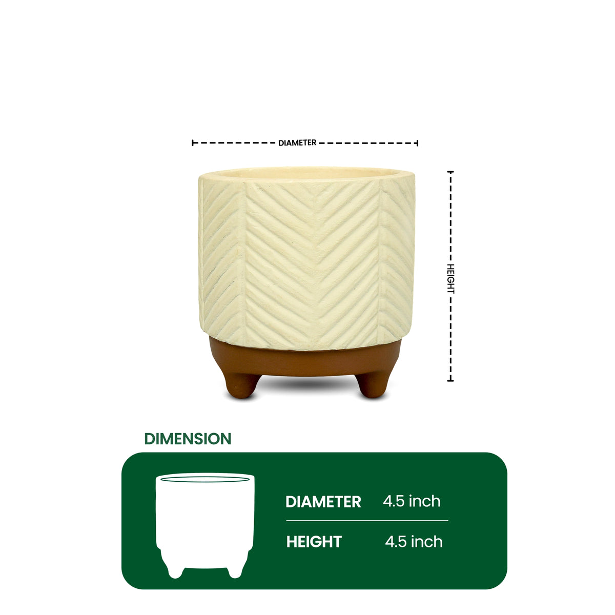 Emerald Terracotta Pot
