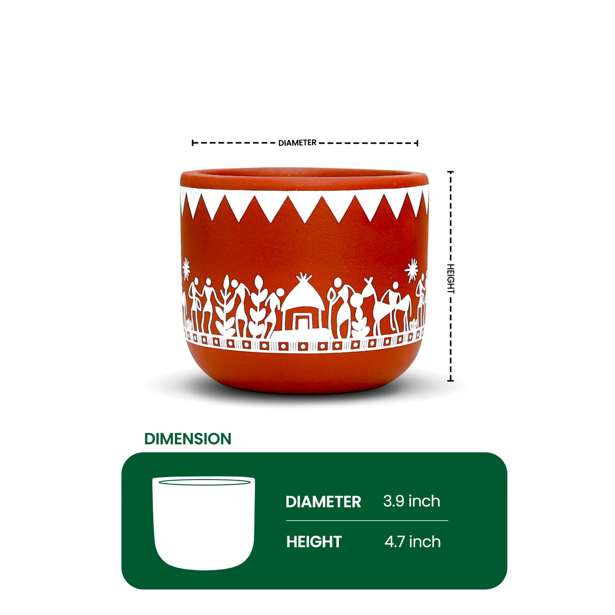 Virasat Terracotta Pot Tribal Utsav