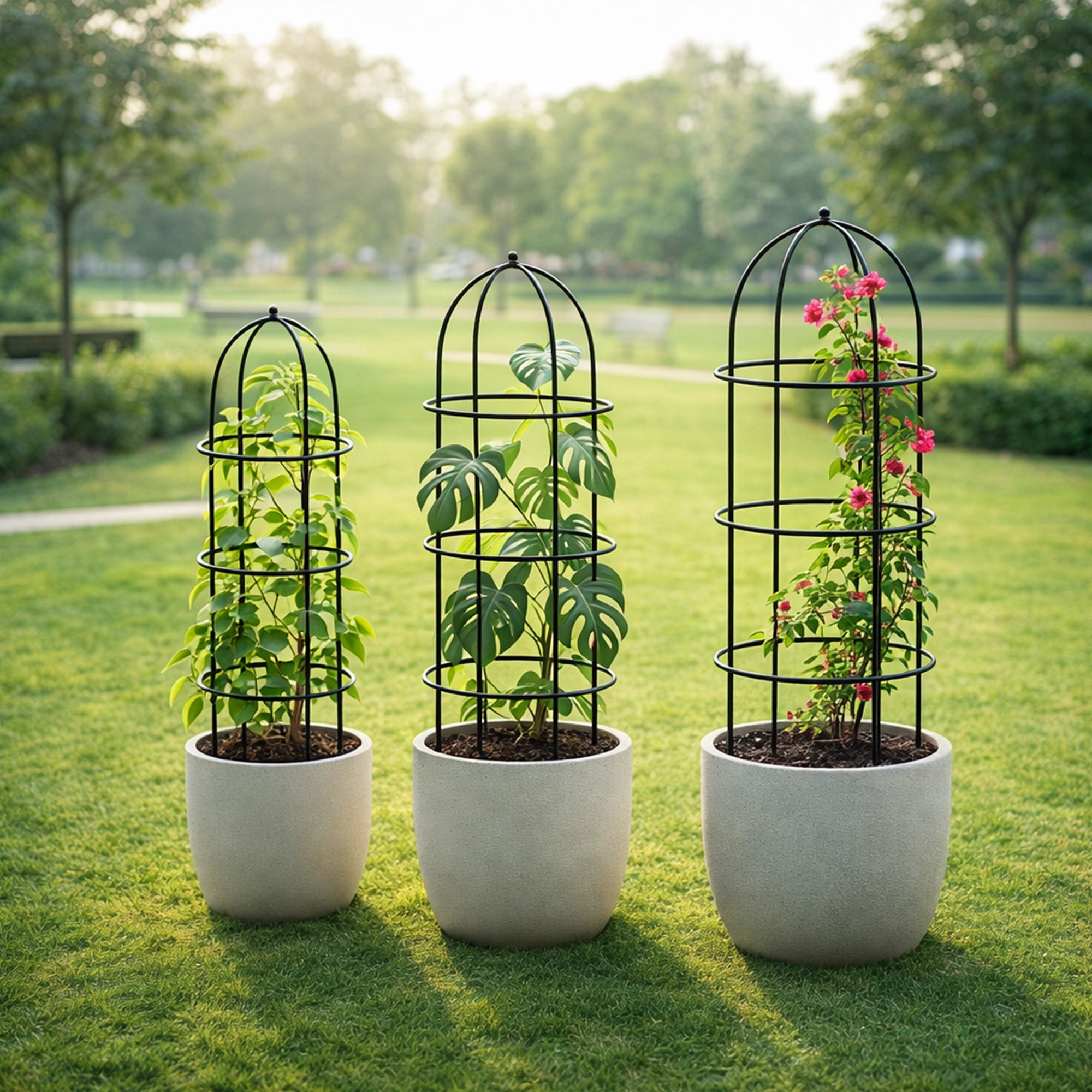 Urban Plant Trellis for Plant Protection - (Set of 3)