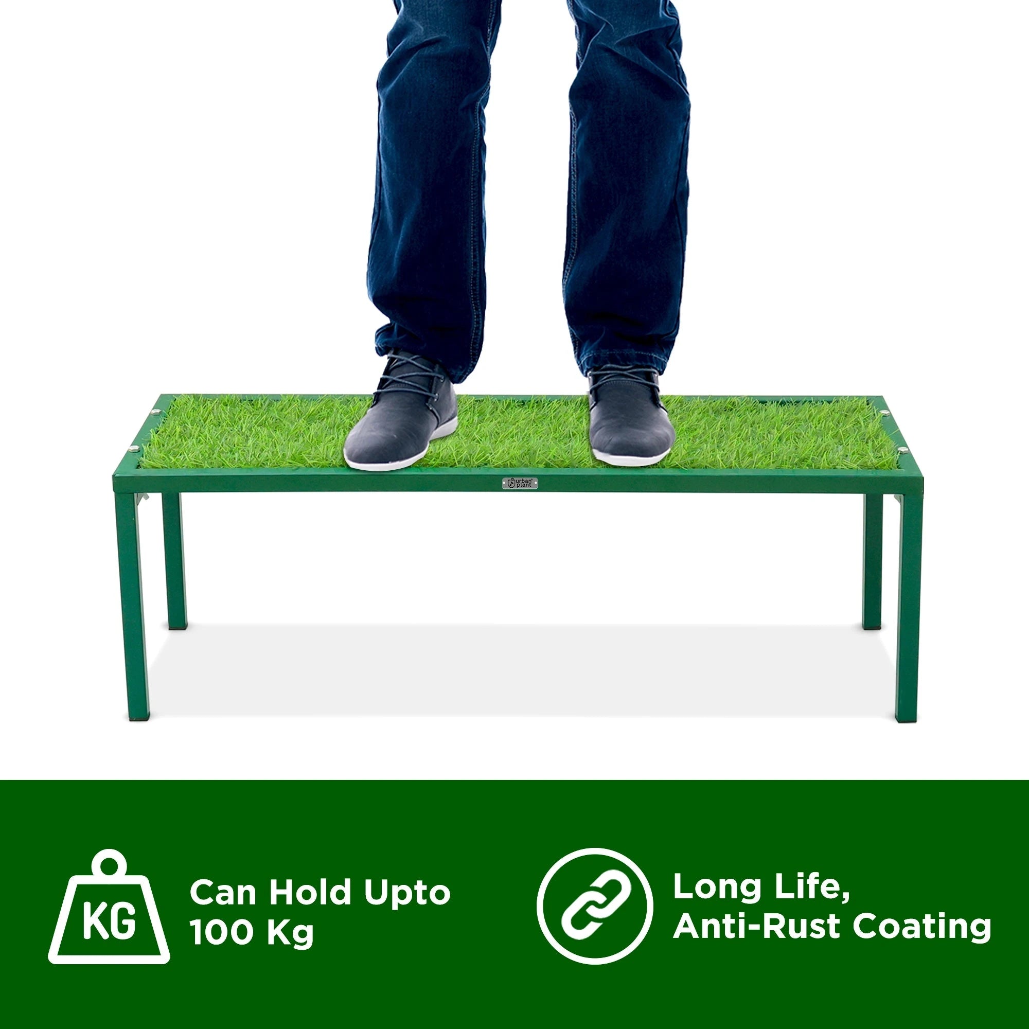 Urban Plant Apollo Plant Stand with Green Grass (Green – Set of 2) Plant Stand Urban Plant