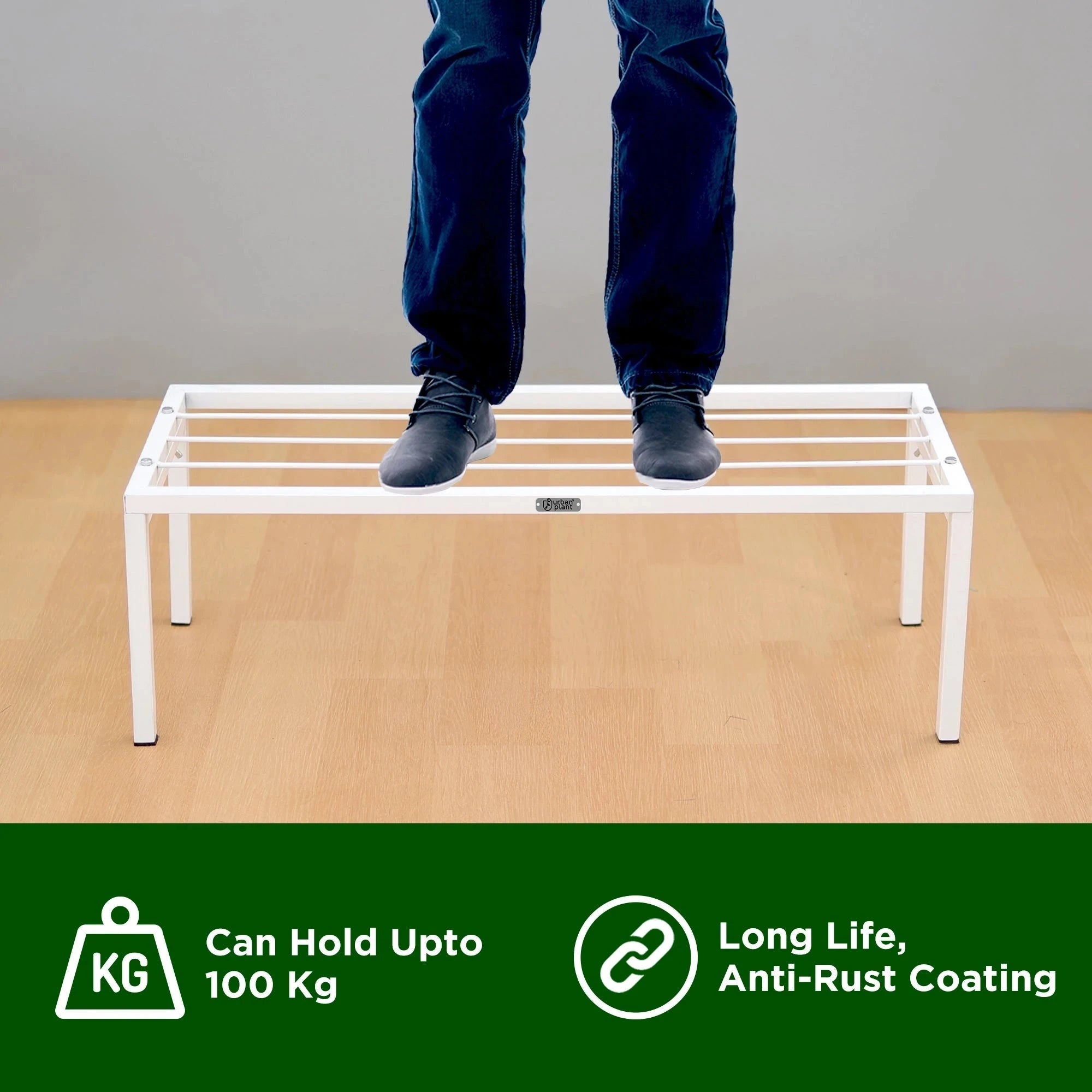 Urban Plant Apollo Metal Plant Stand for Garden (White - Set of 1) Metal Stand Urban Plant