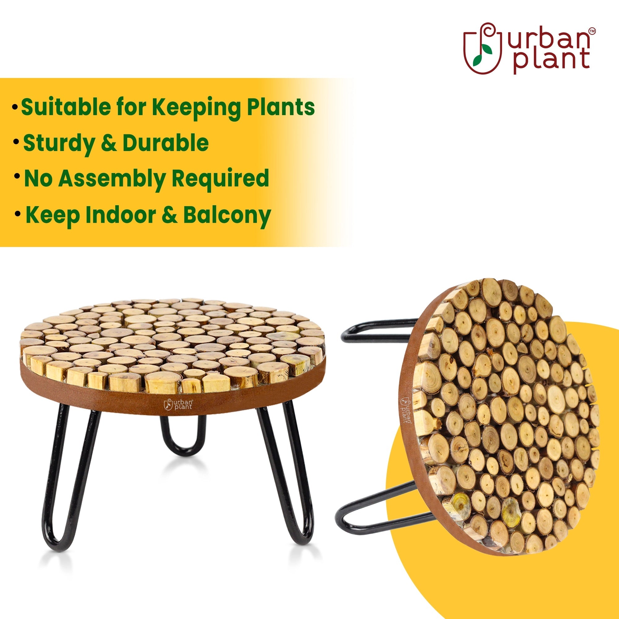 Urban Plant Verdura Wooden Stand for Plant | Pack of 2 Urban Plant
