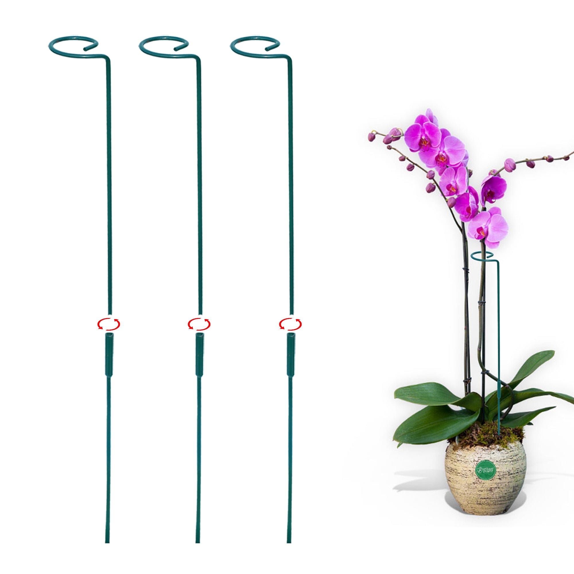 Garden Stakes - Metal Plant Support Sticks Gardening Accessories Urban Plant
