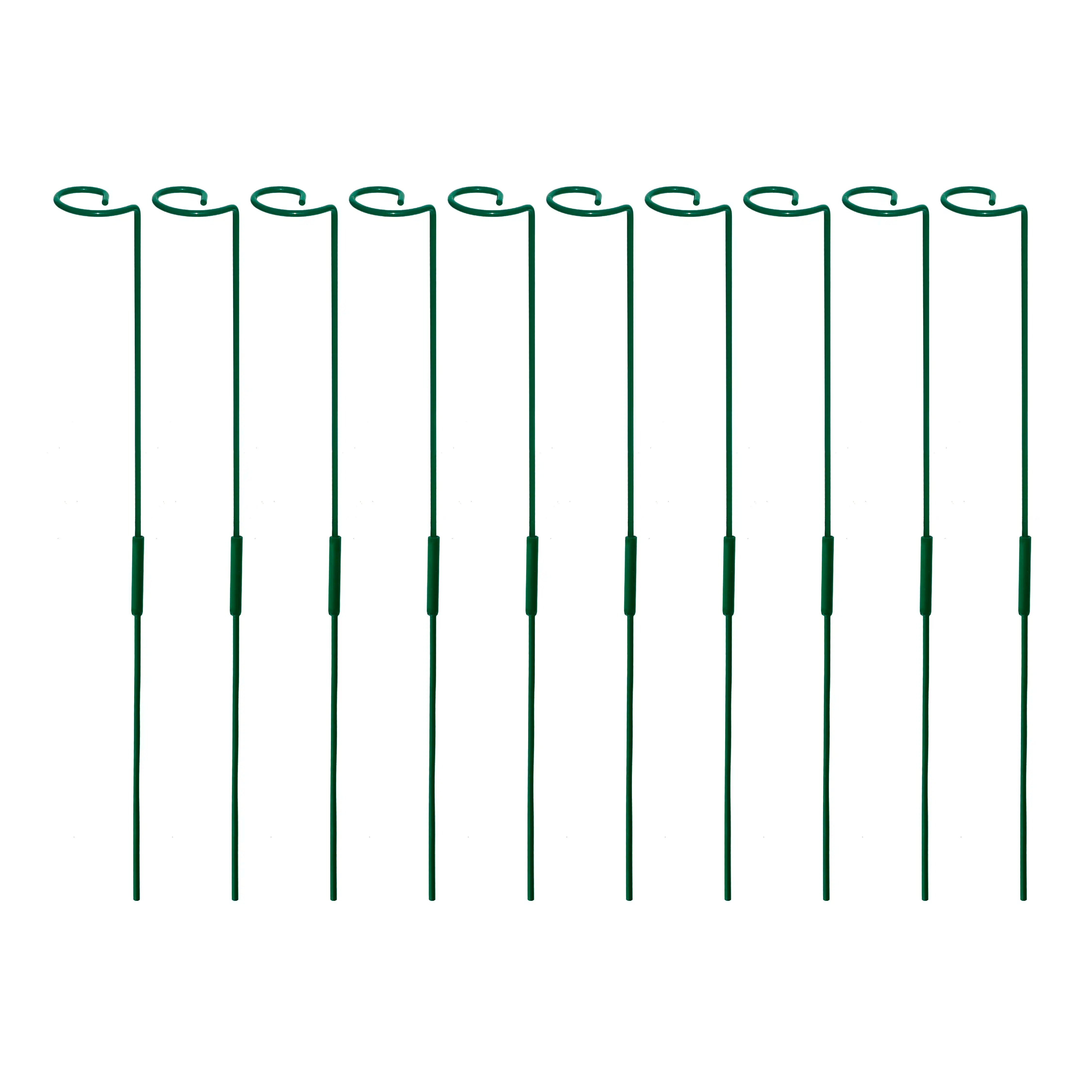 Garden Stakes - Metal Plant Support Sticks Gardening Accessories Urban Plant Pack of 10 32 Inch