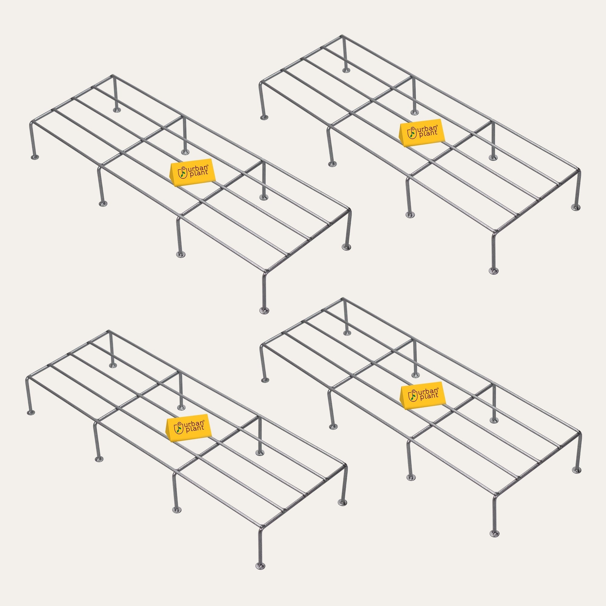 Urban Plant Vistara Plant Stands Urban Plant Silver Pack of 4