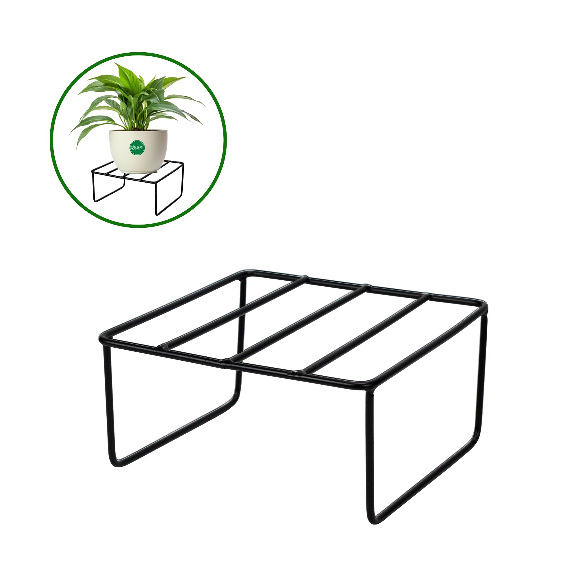 Urban Plant Durable Easy Pot Stand Square | Garden Accessories | Planter Stand for Balcony - 1174 Metal Stand Urban Plant