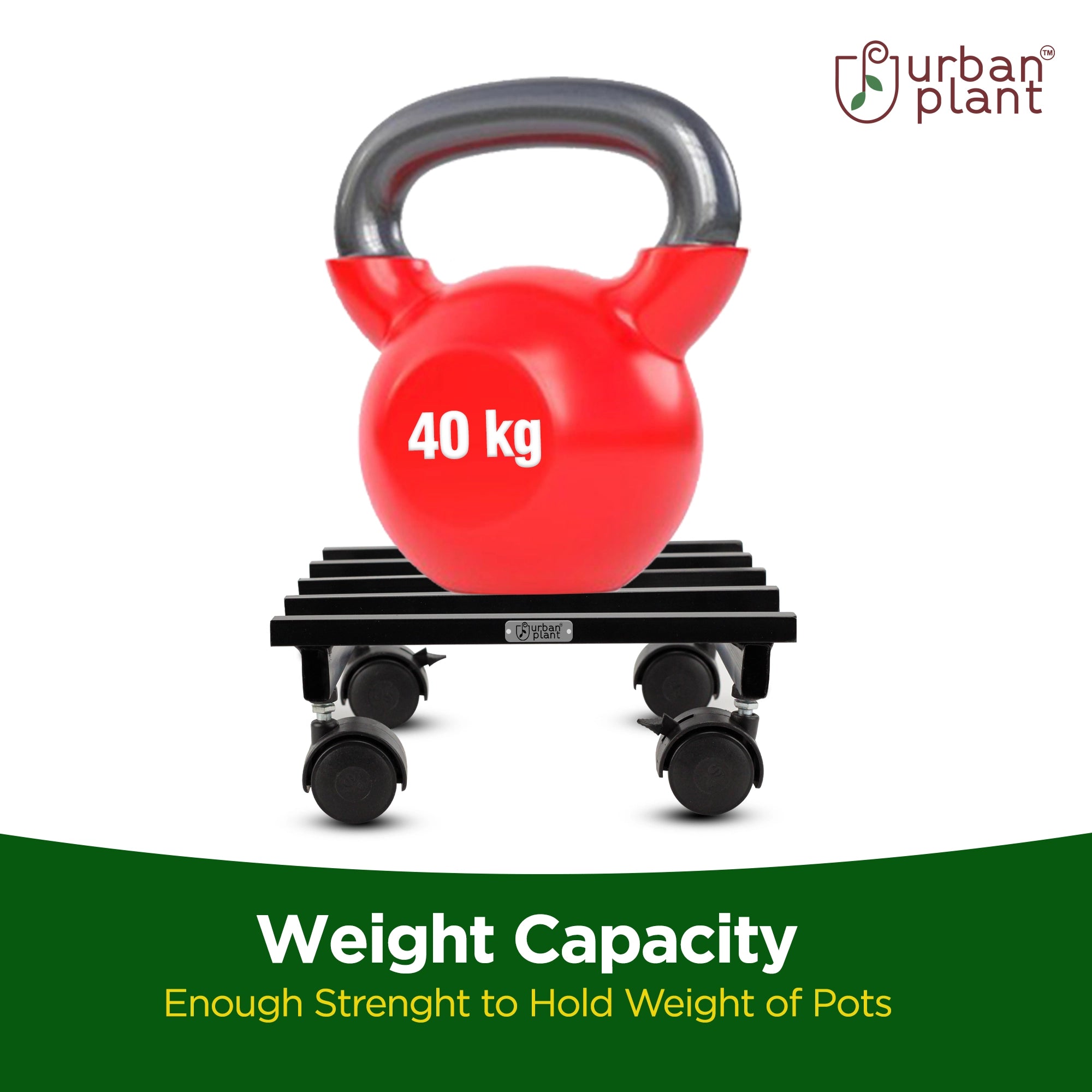 Urban Plant Caddy with Wheel - Heavy Duty Wheel Plant Stand Urban Plant