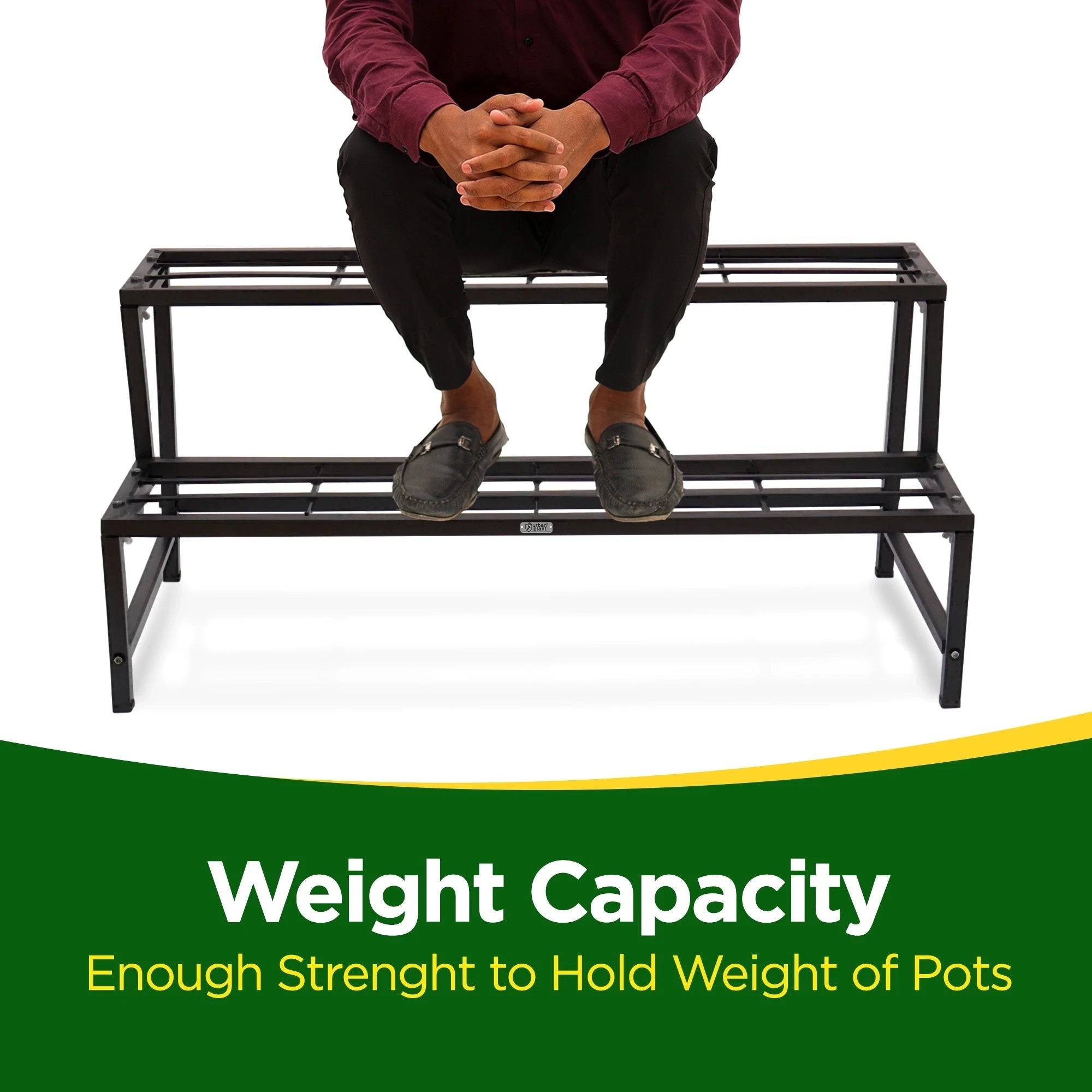 Urban Plant Heavy Duty 2 Step Planter Pot Stand Metal Stand Urban Plant