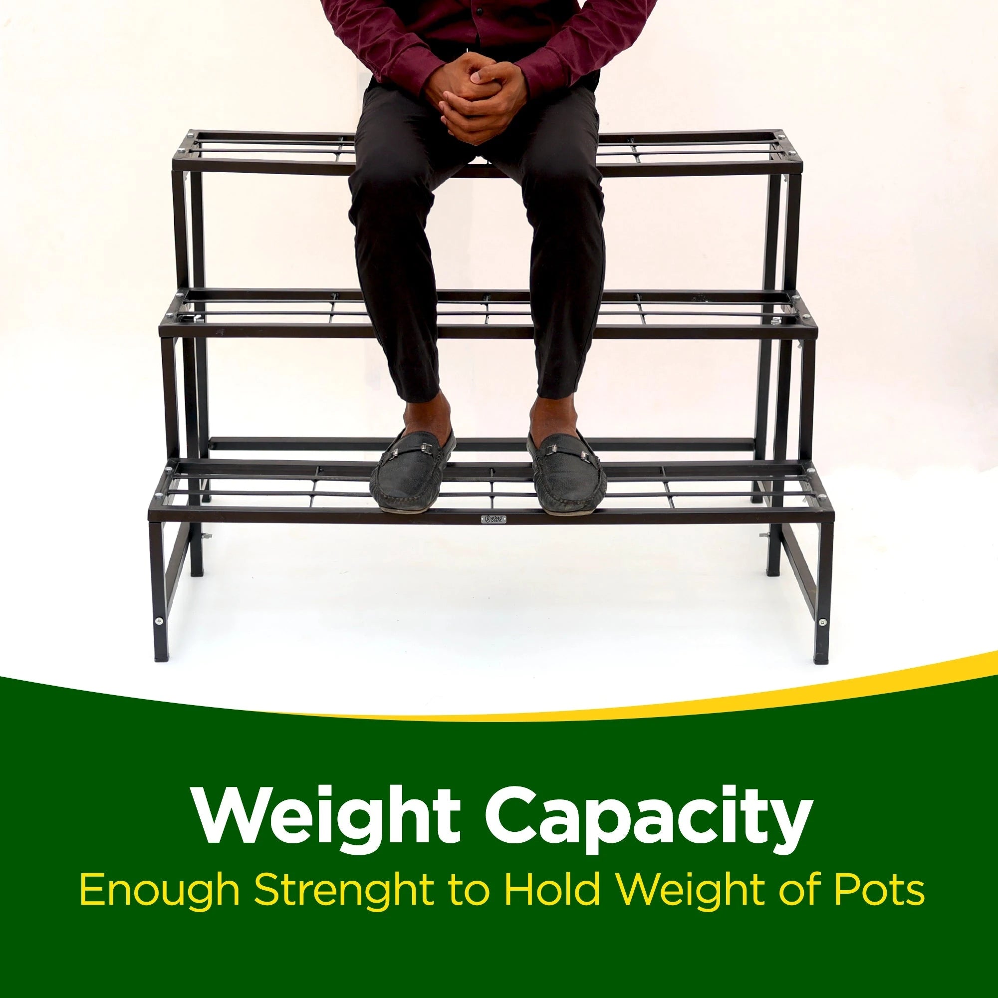 Urban Plant Heavy Duty 3 Step Planter Pot Stand Metal Stand Urban Plant