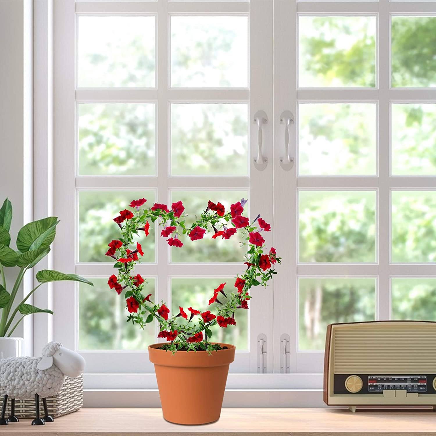 Urban Plant Heart Shaped Trellis for Plant Protection and Decoration (Set of 2) Gardening Tools Urban Plant