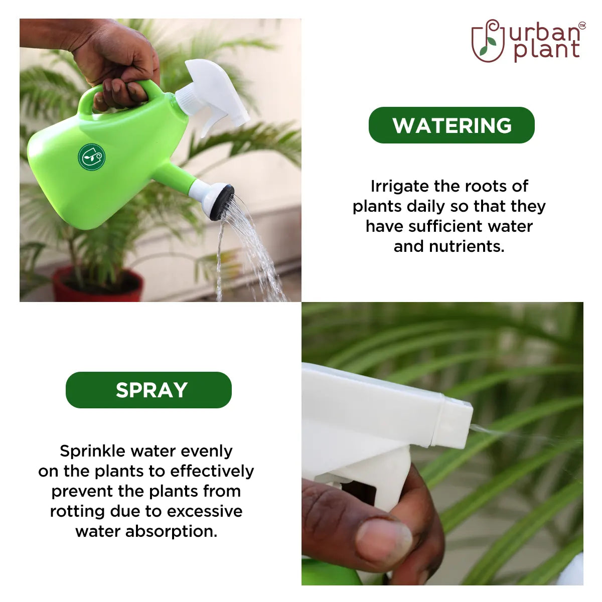 Plastic Garden Spray Bottle 1 Liter Urban Plant 