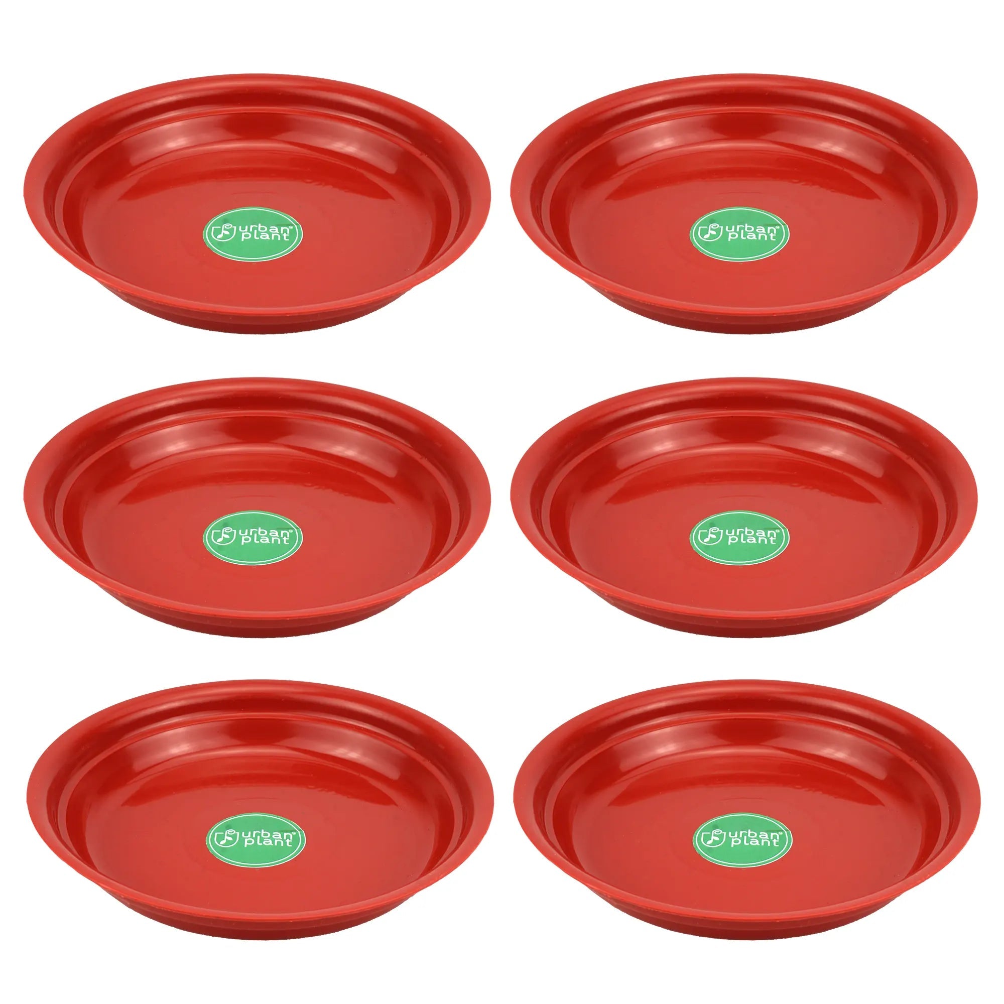Urban Plant Round Bottom Tray (Plate/Saucer) for All Type of Pots Urban Plant 6 Inch Set of 6 