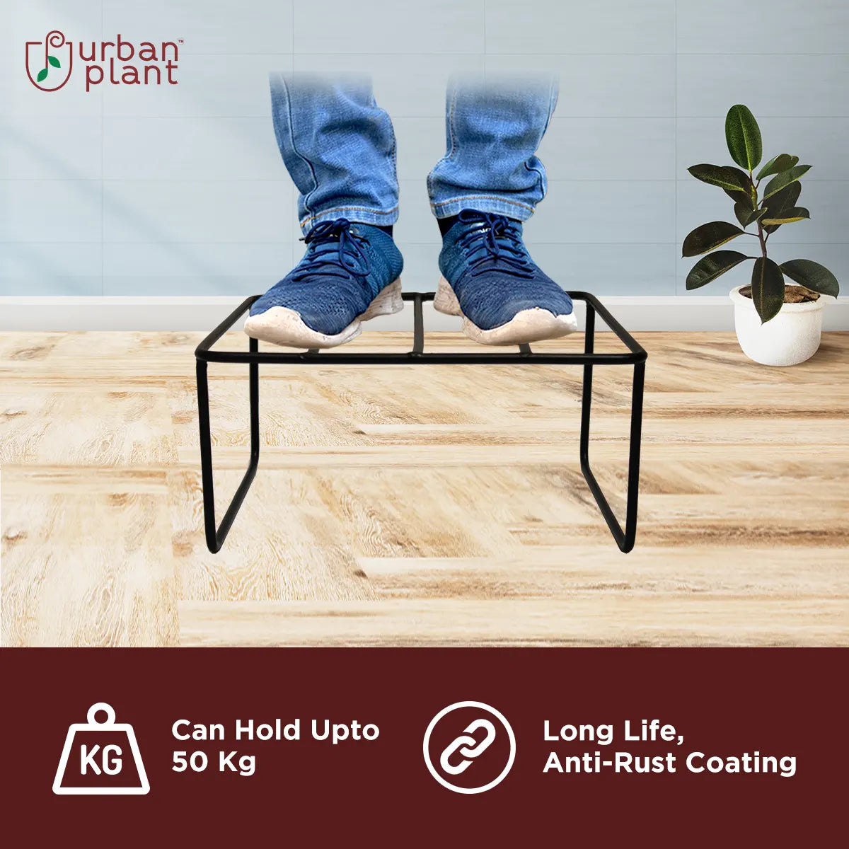 Urban Plant Durable Easy Pot Stand Square Pot Stand Urban Plant