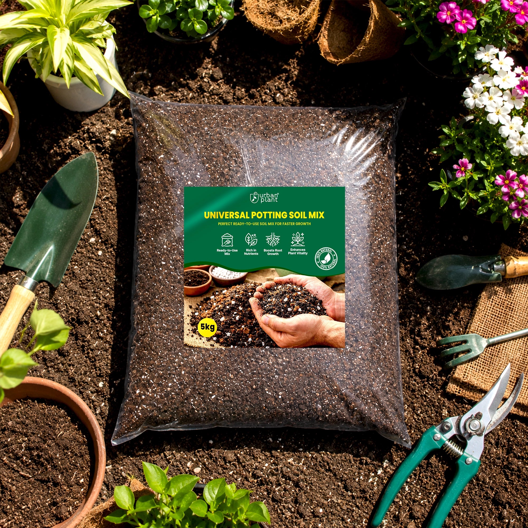 Urban Plant Universal Potting Soil Mix — Ready-to-Use, Nutrient-Rich