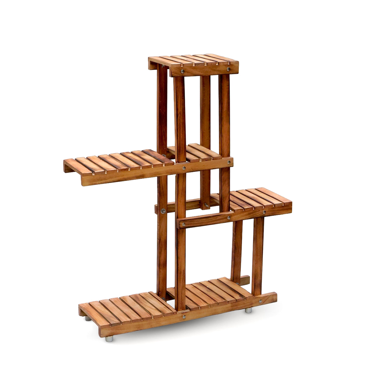 Urban Plant four Tier Wooden Stand for Home Décor 