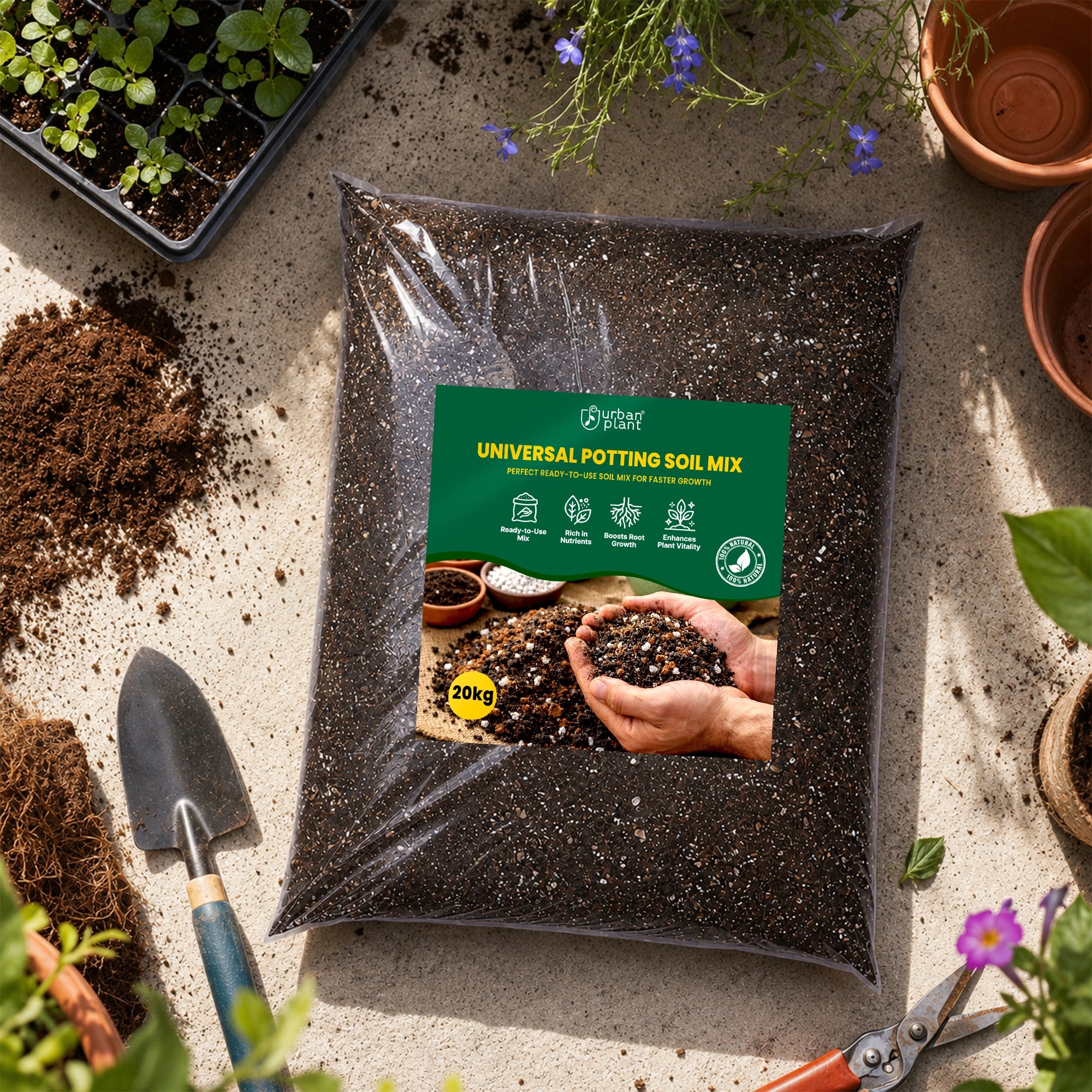 Urban Plant Universal Potting Soil Mix — Ready-to-Use, Nutrient-Rich