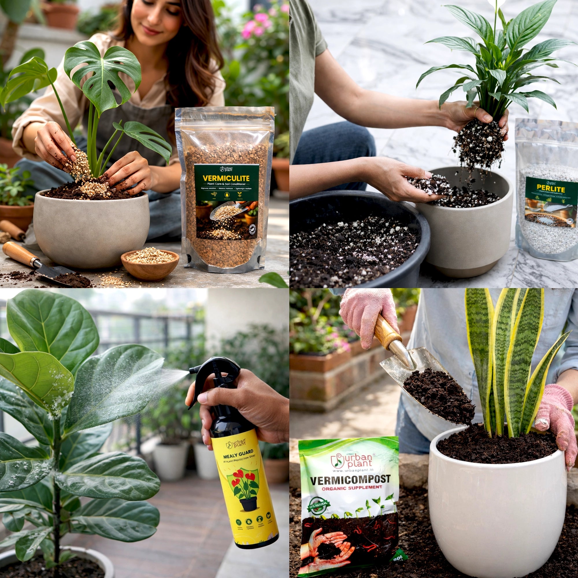 perlite vermiculite vermicompost gardening kit