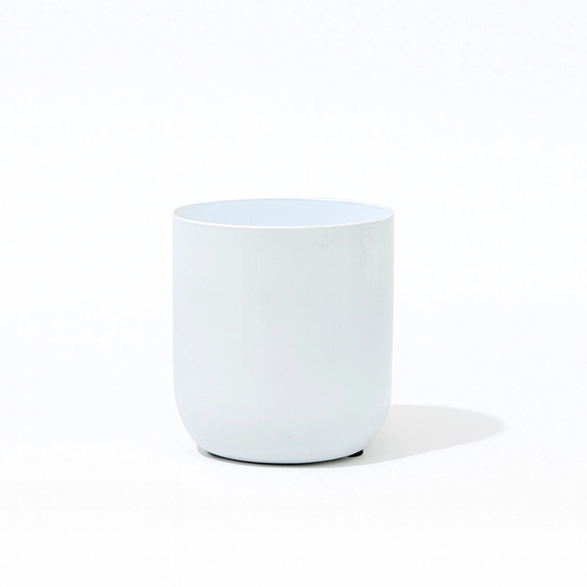 Metallic Miniature Planter (White - Pack of 1) Metal Planter Urban Plant 