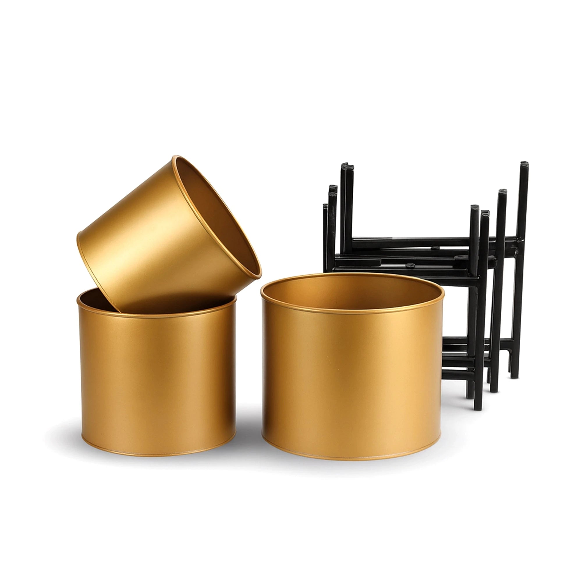 Scandinavian Planters - (Set of 3) Metal Planter Urban Plant 