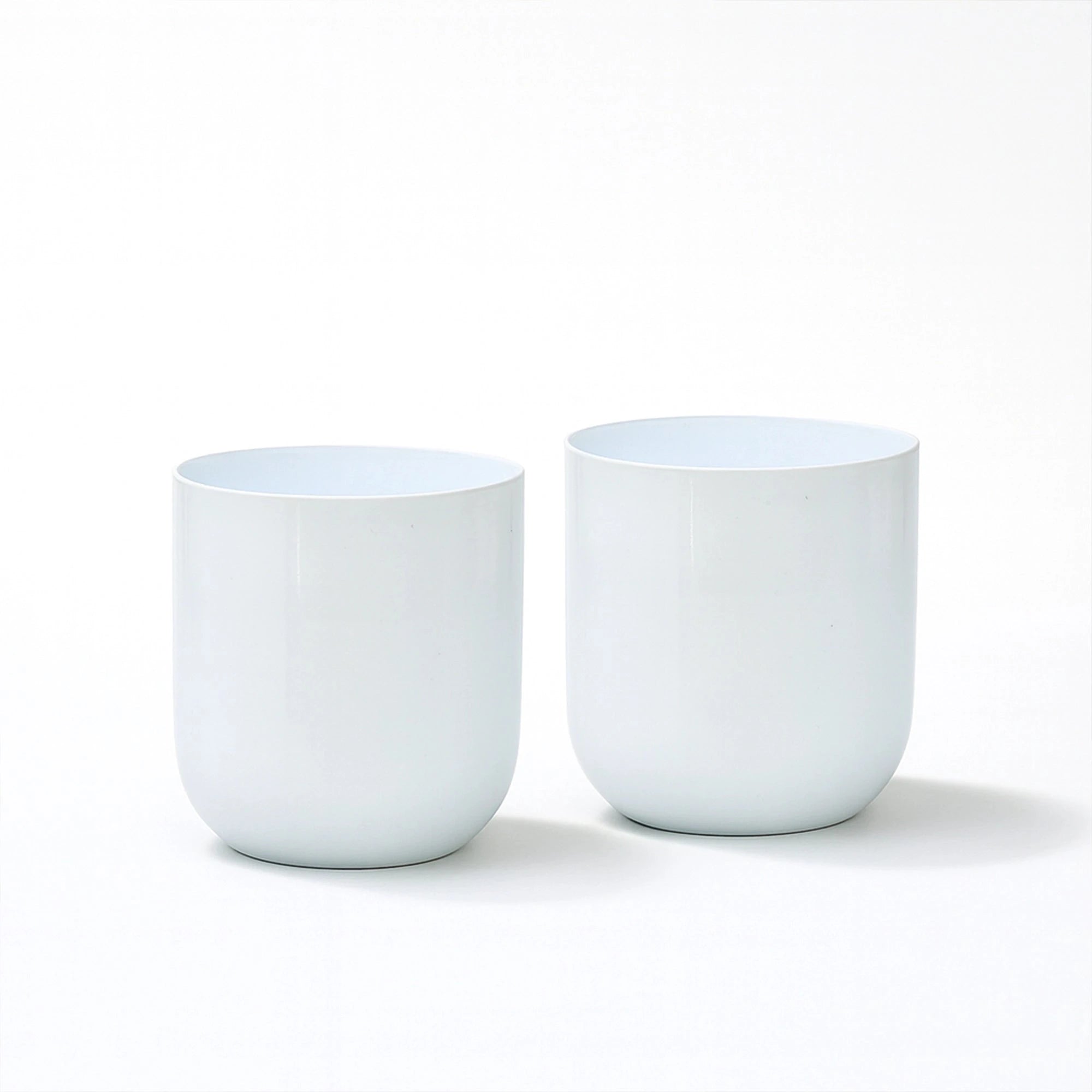 Metallic Miniature Planter (White - Pack of 2) Metal Planter Urban Plant 