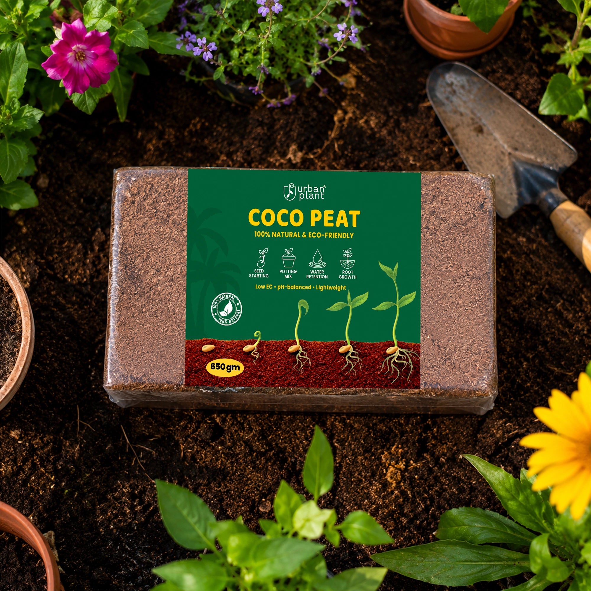Urban Plant Cocopeat Brick 650 Gram