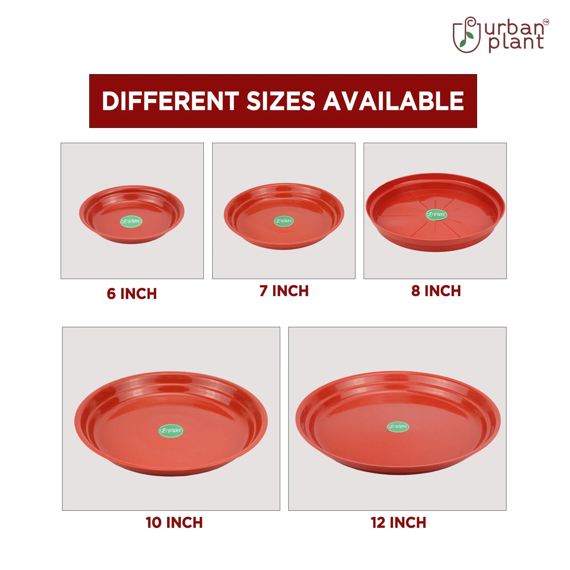 Urban Plant Round Bottom Tray (Plate/Saucer) for All Type of Pots Urban Plant 