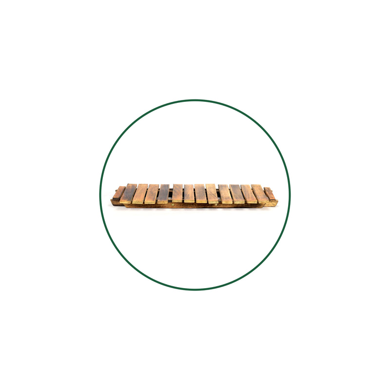 Flat Wooden Shelf Surface