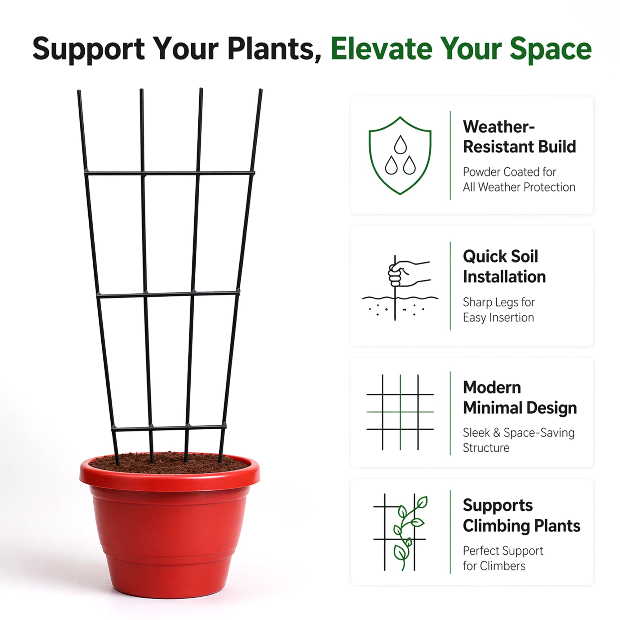 Urban Plant Greenweave Trellis for Climbing Plants Gardening Accessories