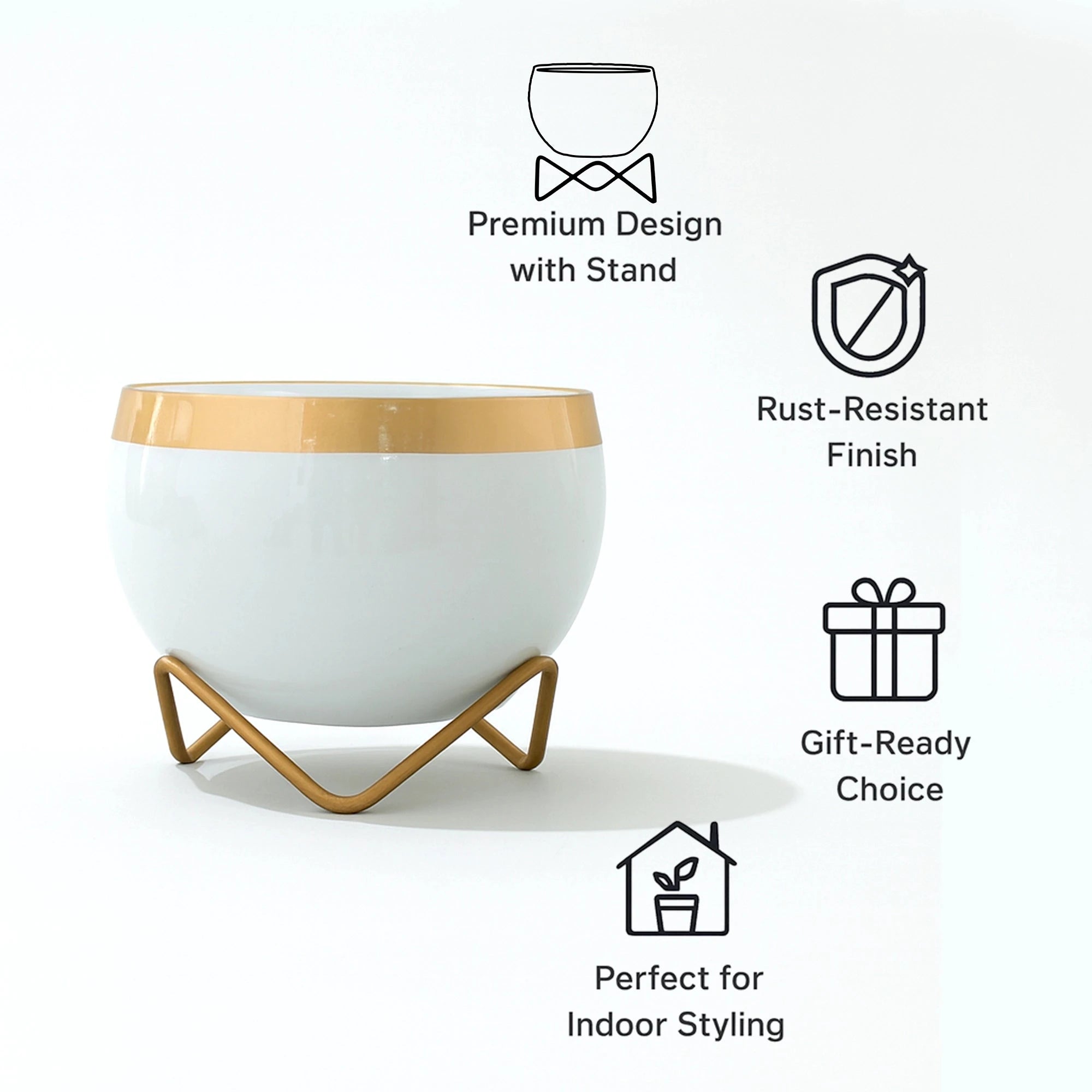 Petite Metal Pots Metal Planter Urban Plant 