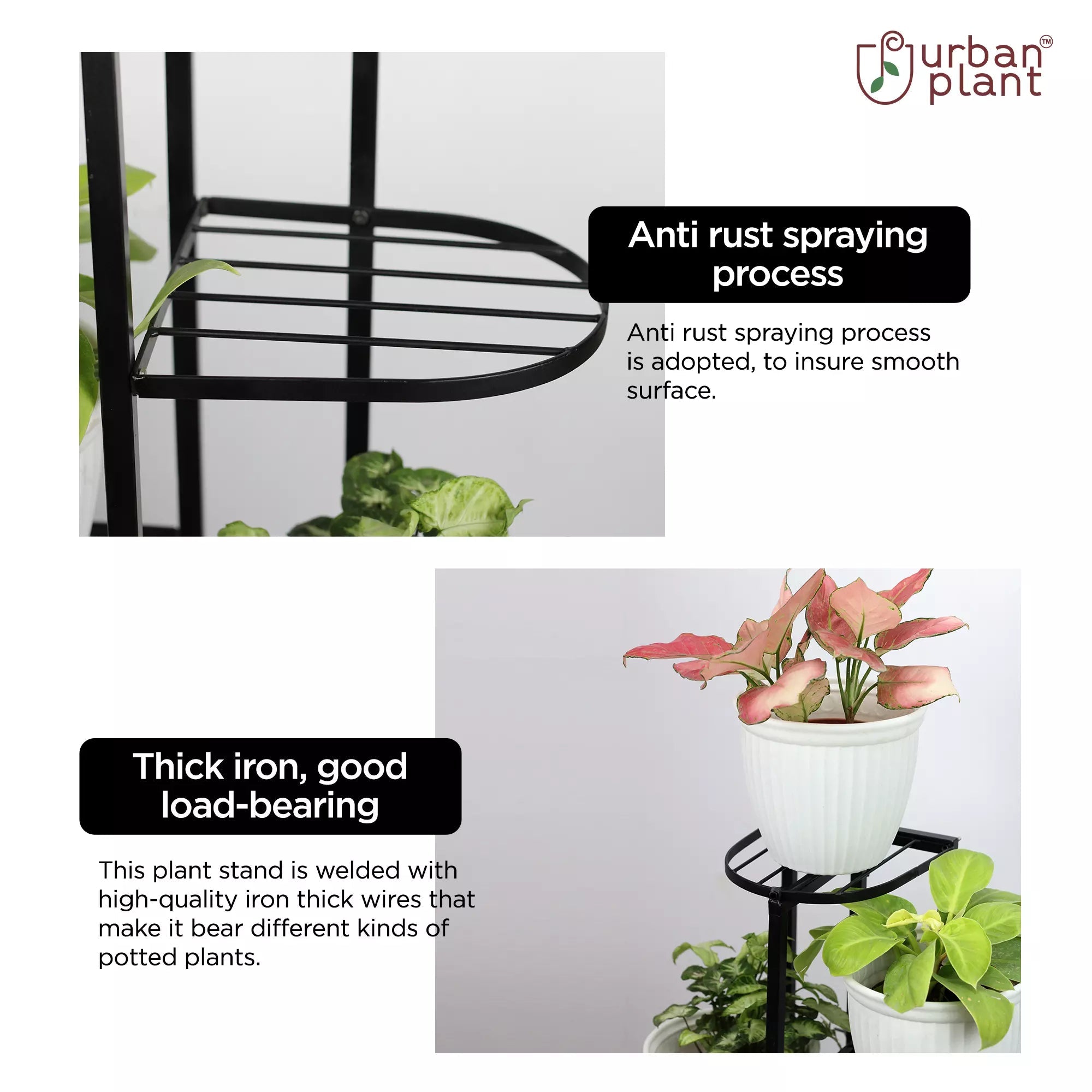 7 Tier Metal Pot Stand - Metal Stand Urban Plant 