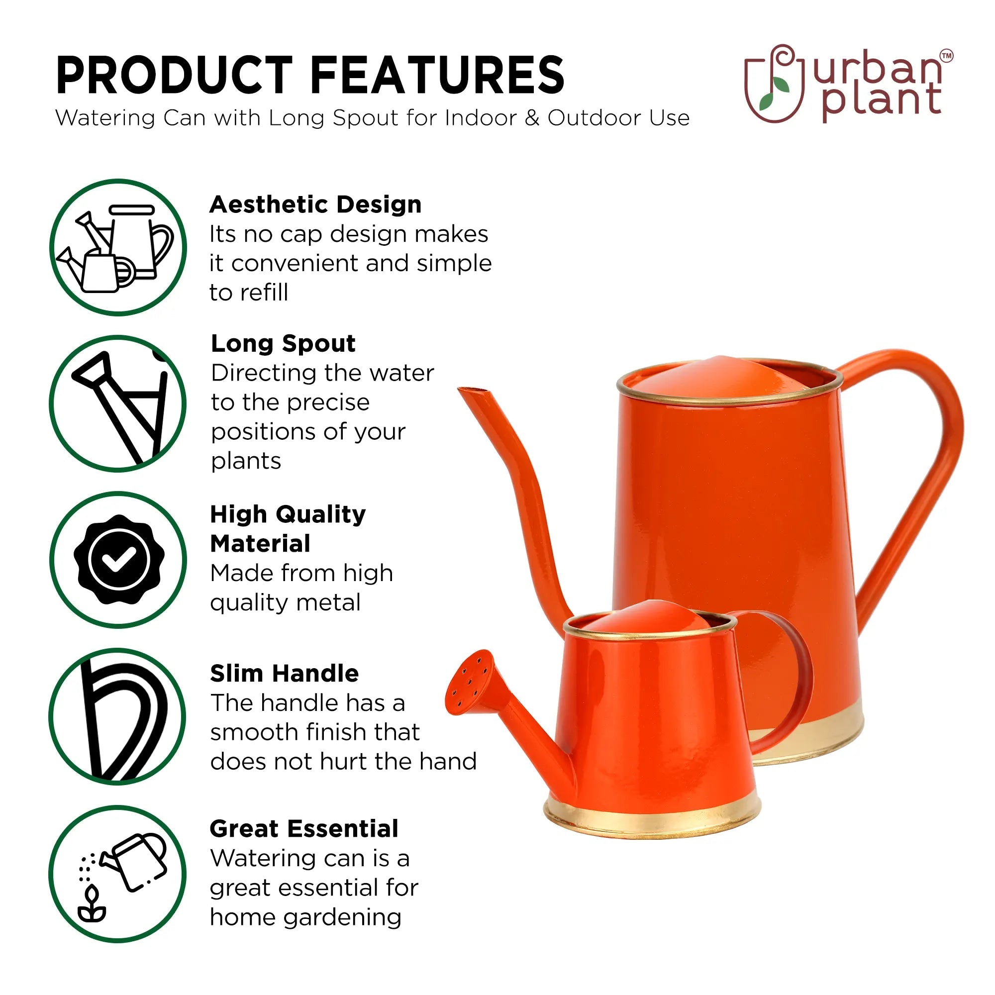 [Pack of 2] Watering Can Big & Small Home & Garden Urban Plant 