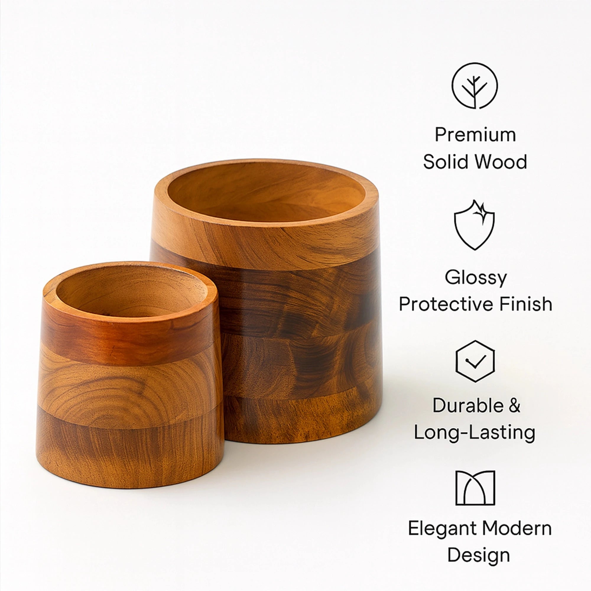 Aura Wooden Planters wooden planter Urban Plant 