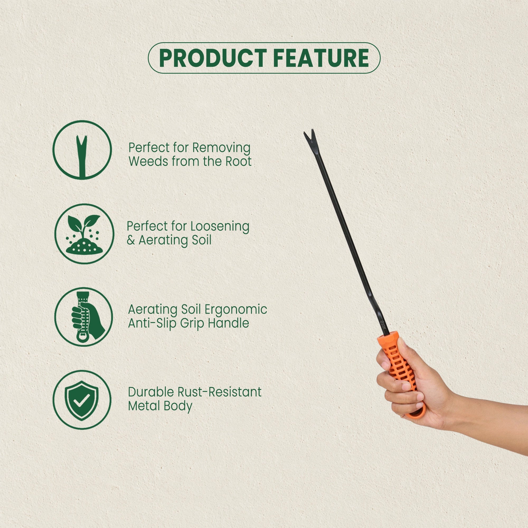 Urban Plant Garden Hand Weeder product feature