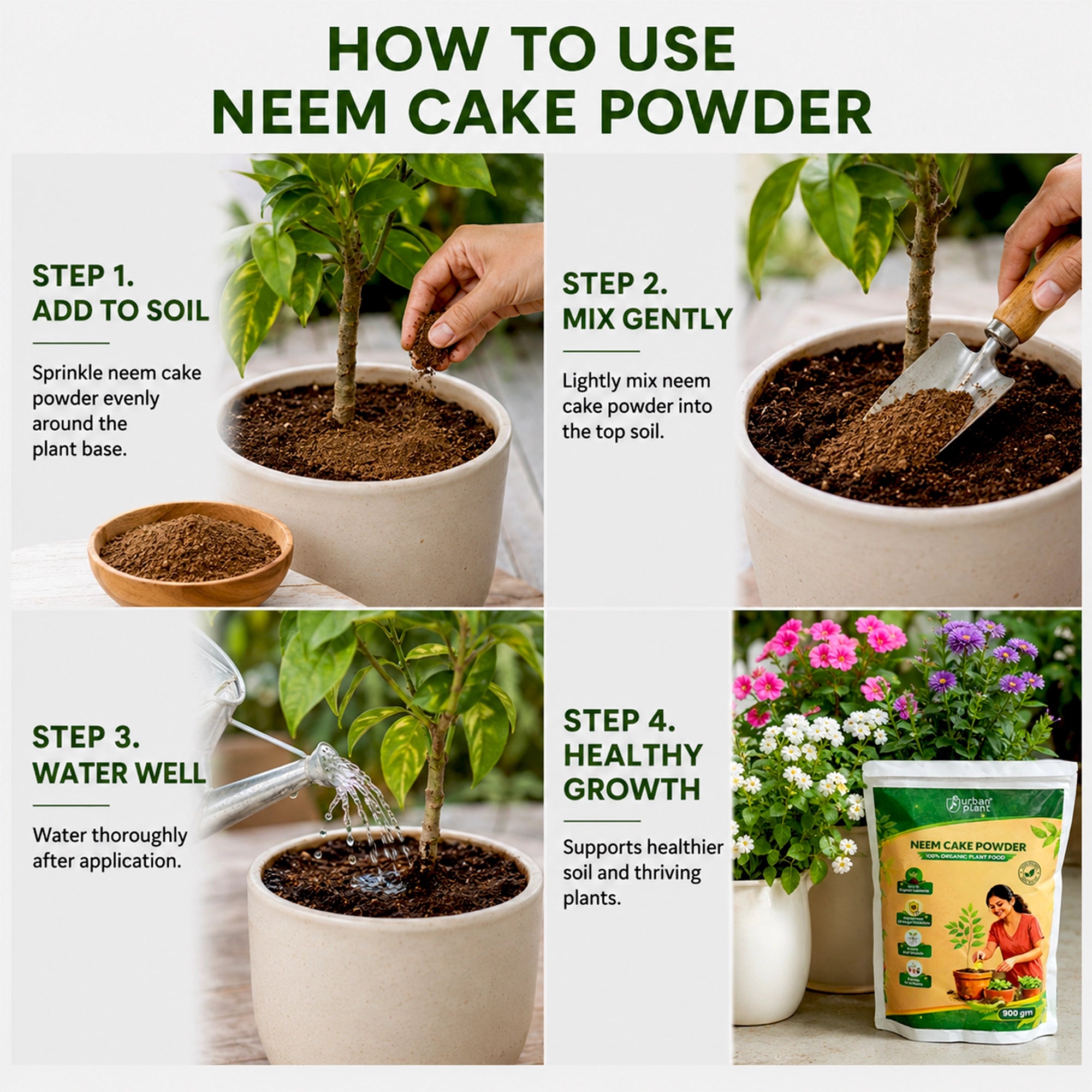 Urban Plant Neem Cake Powder 900 gm