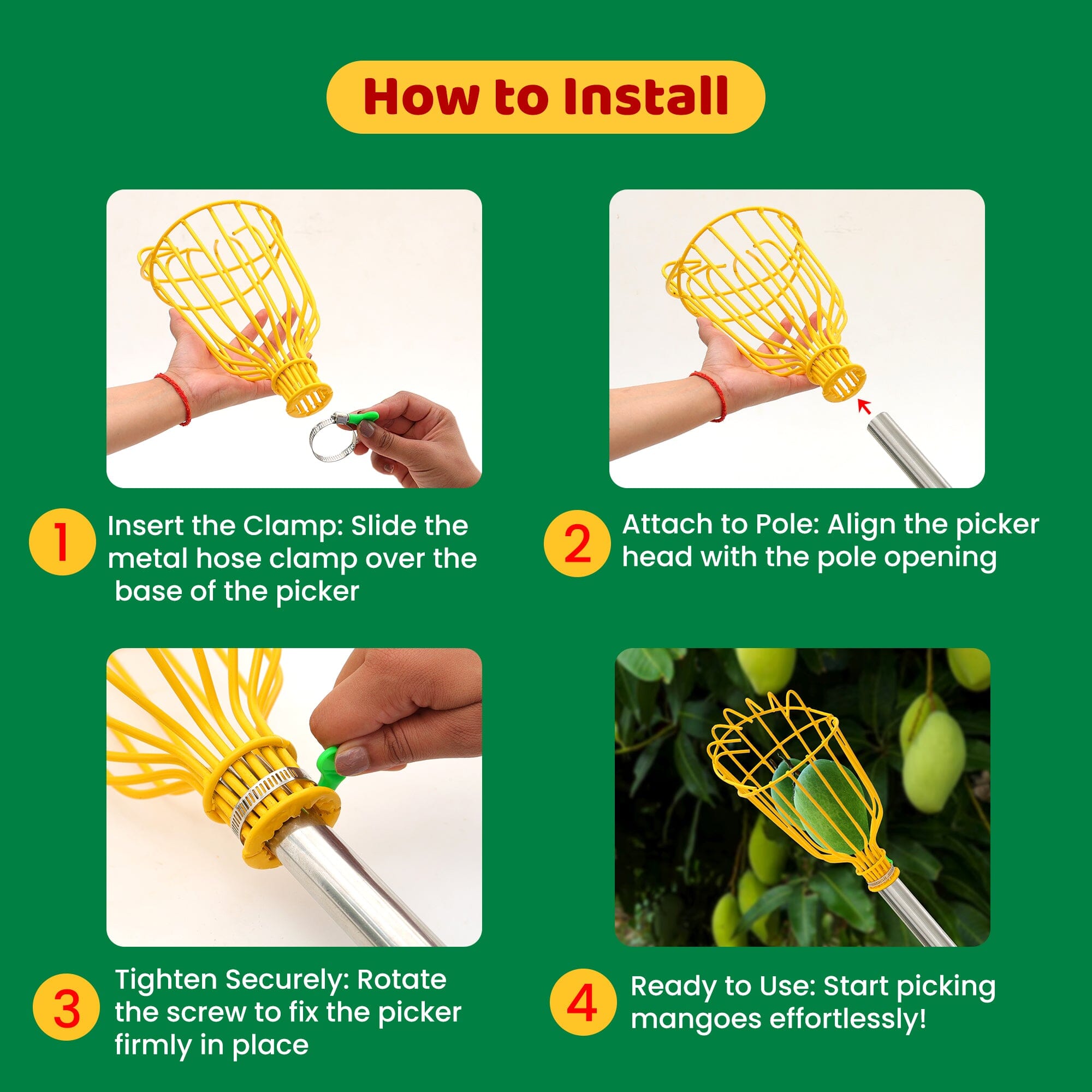 Urban Plant Fruit Picker Plucking Tool Gardening Accessories Urban Plant 