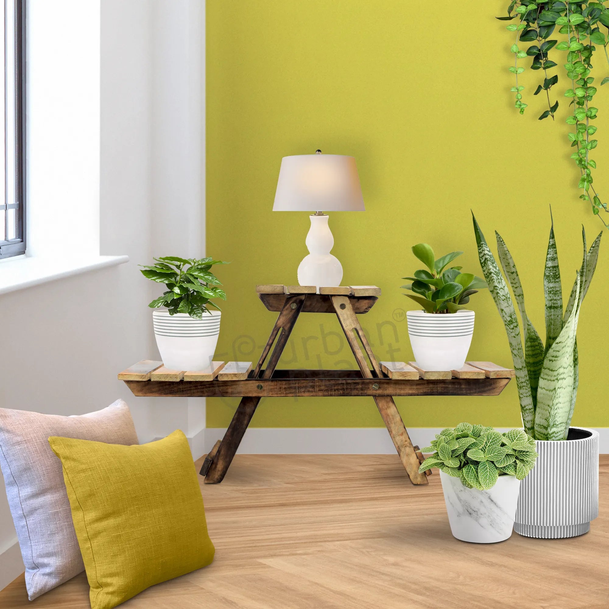Woosty Wooden Planter Stand Pot Stand Urban Plant 