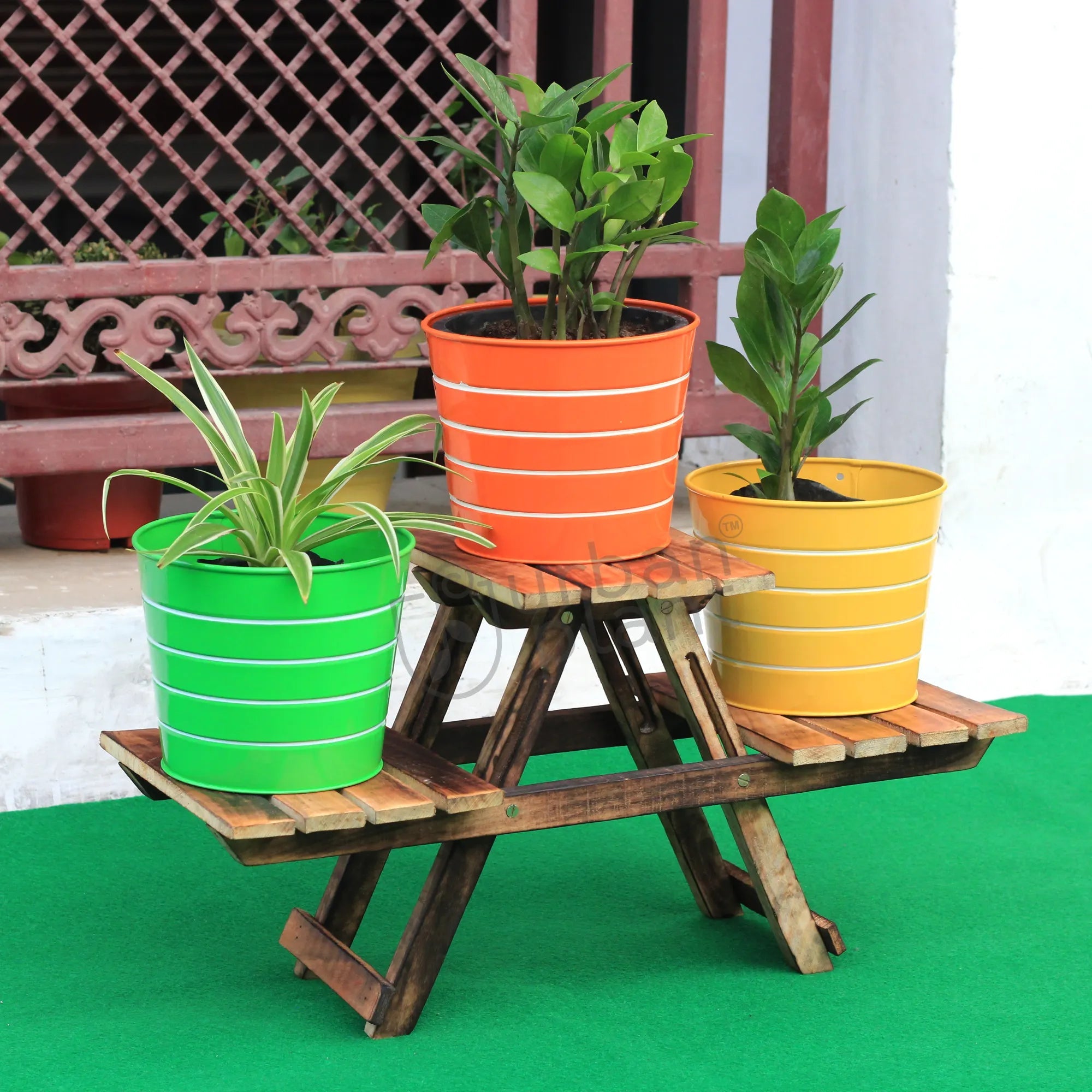 Woosty Wooden Planter Stand Pot Stand Urban Plant 