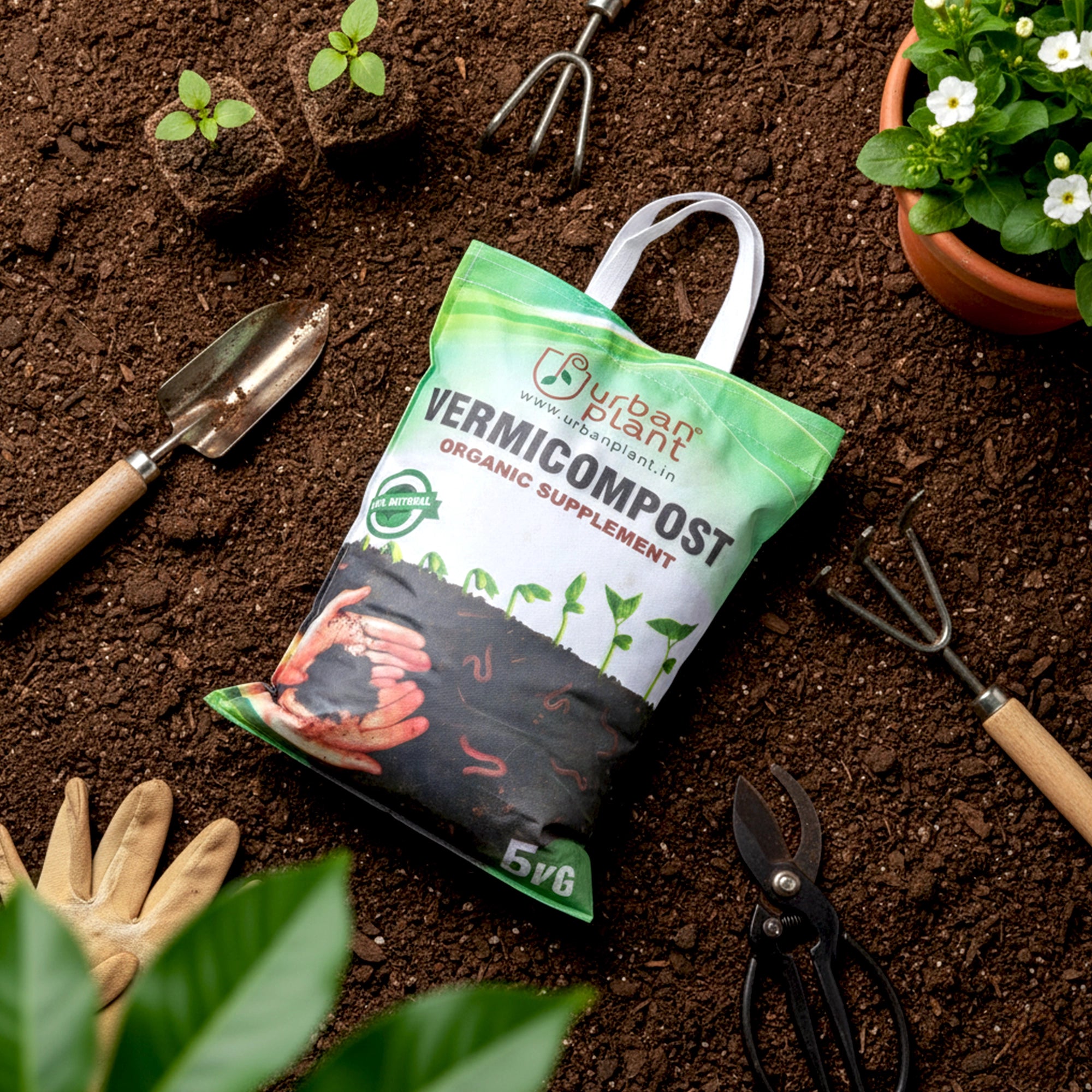 Vermicompost Organic Fertilizer packet 