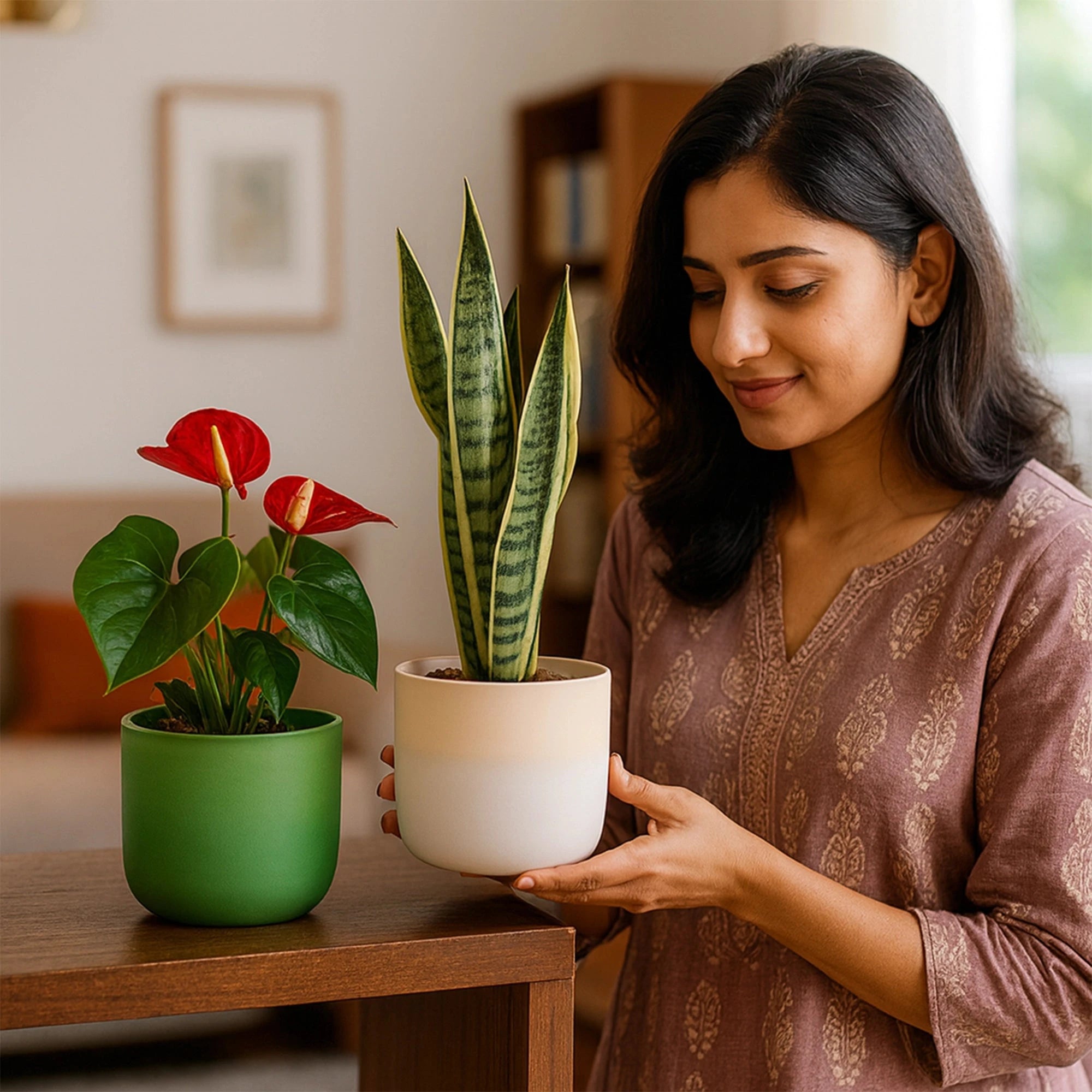Terracotta Wonders - (Set of 2) Terracotta Pot Urban Plant 