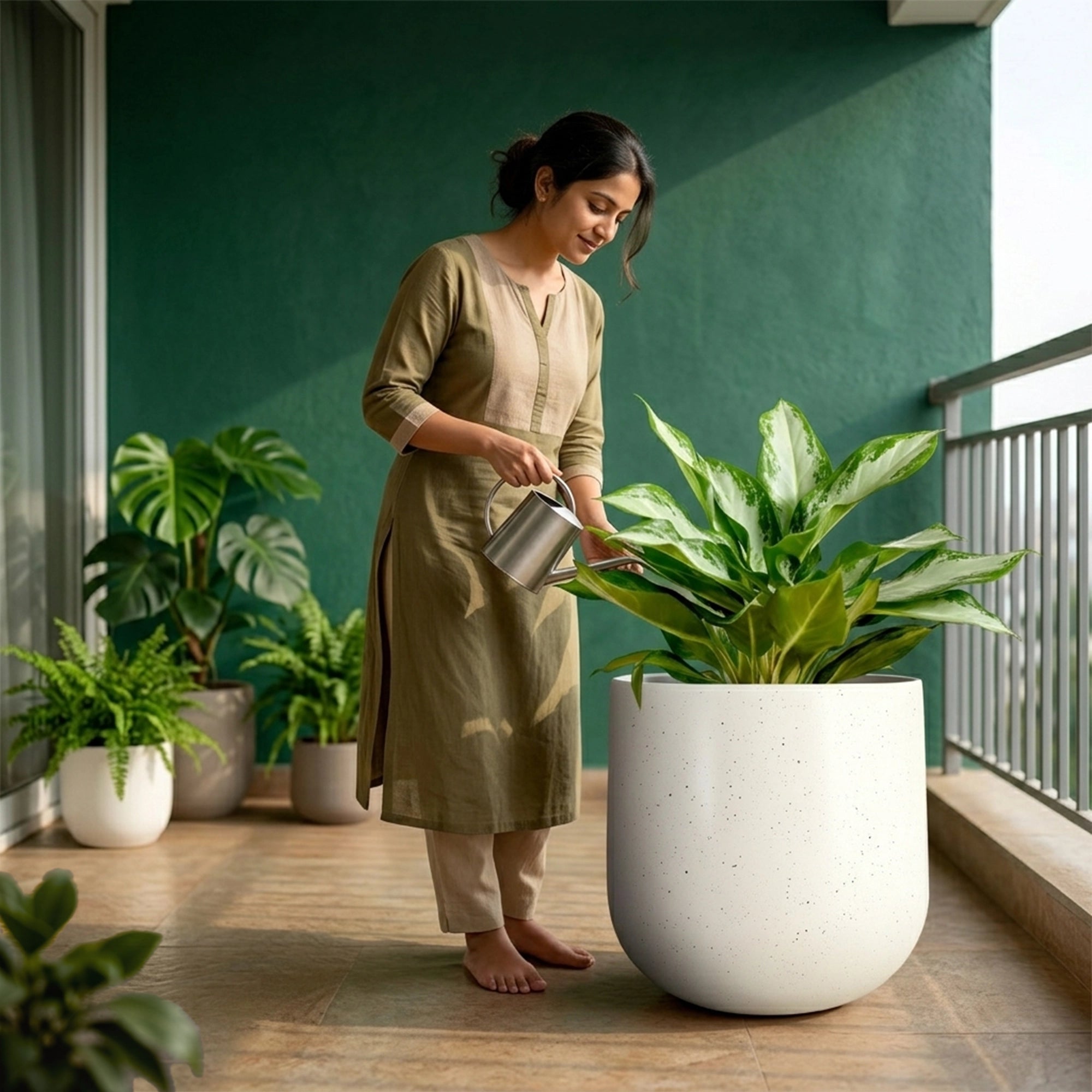 ORBIS Planter – L17 (5 Years Warranty) in Balcony 