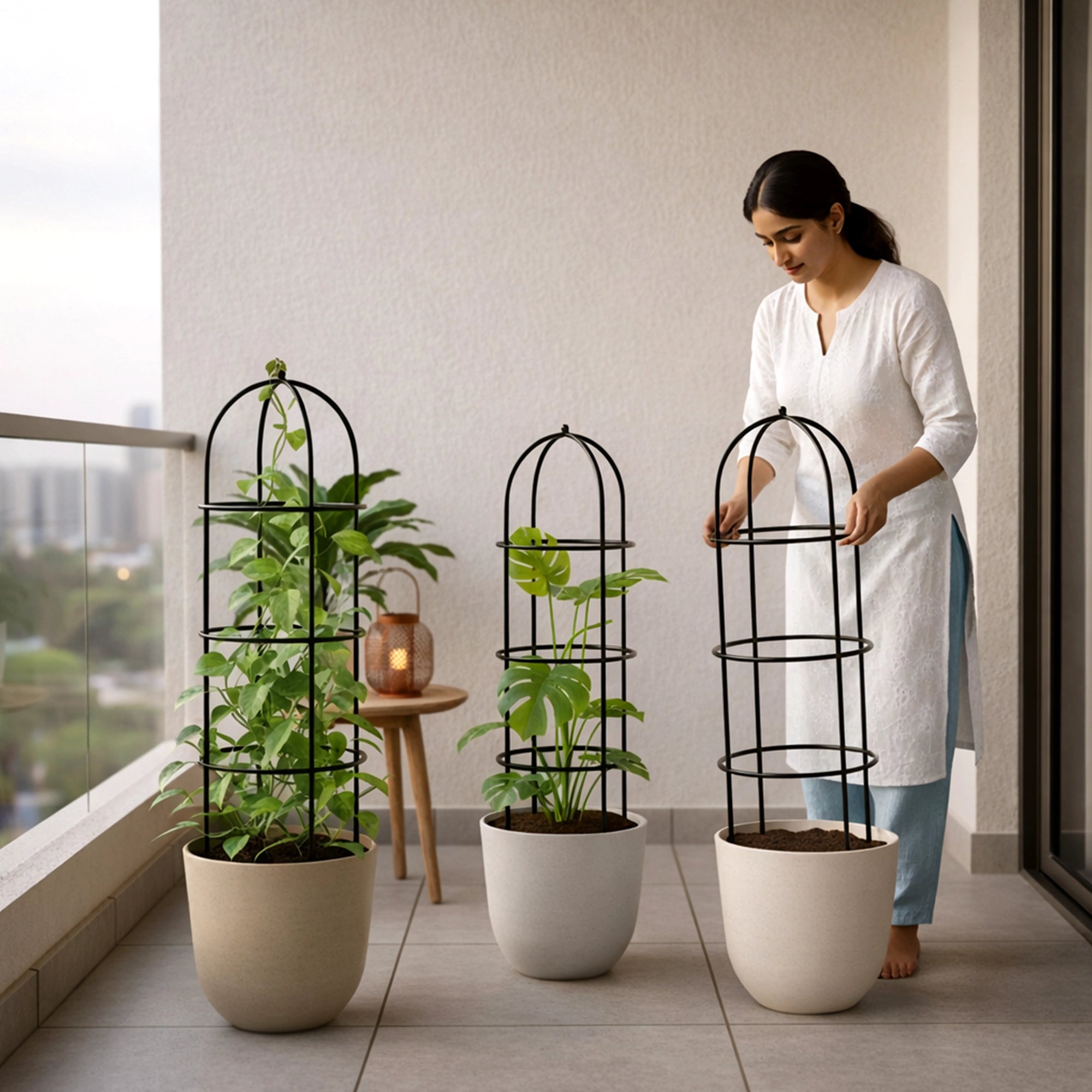 Urban Plant Trellis for Plant Protection - (Set of 3)