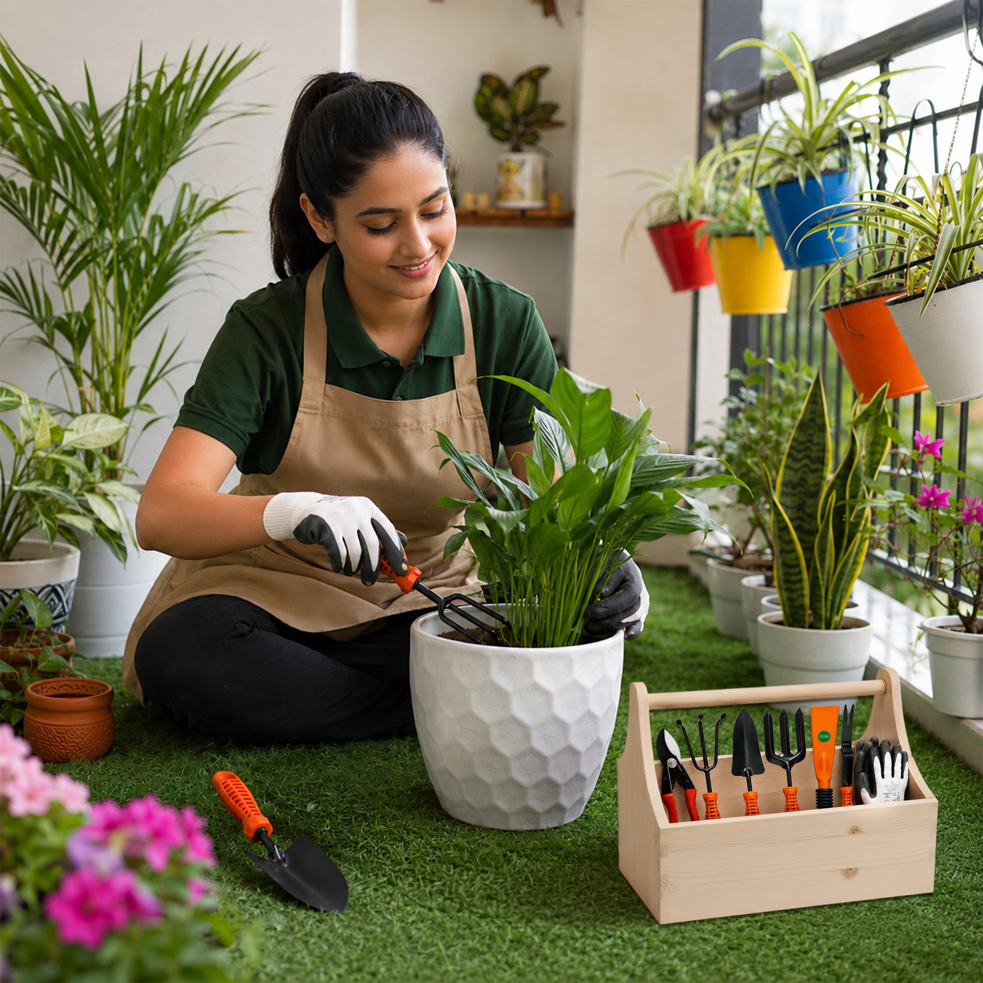 Urban Plant 7-Piece Essential Gardening Tools Kit