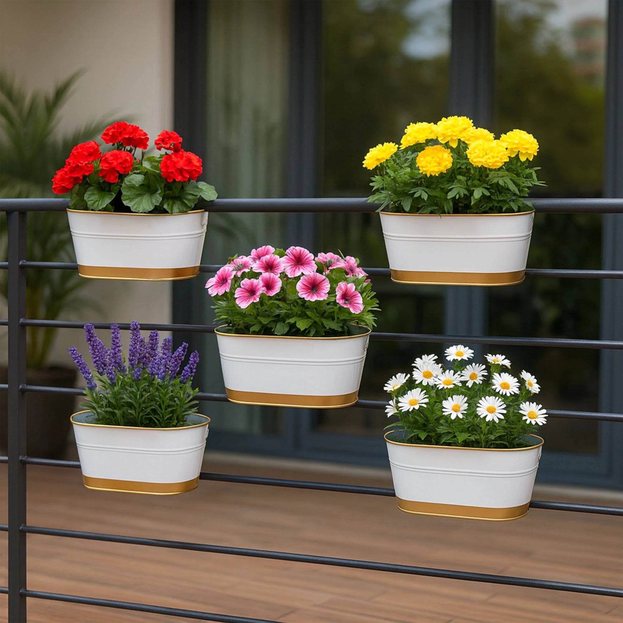Curvian Hanging Planter - (Set of 5) Hanging Planter Urban Plant 