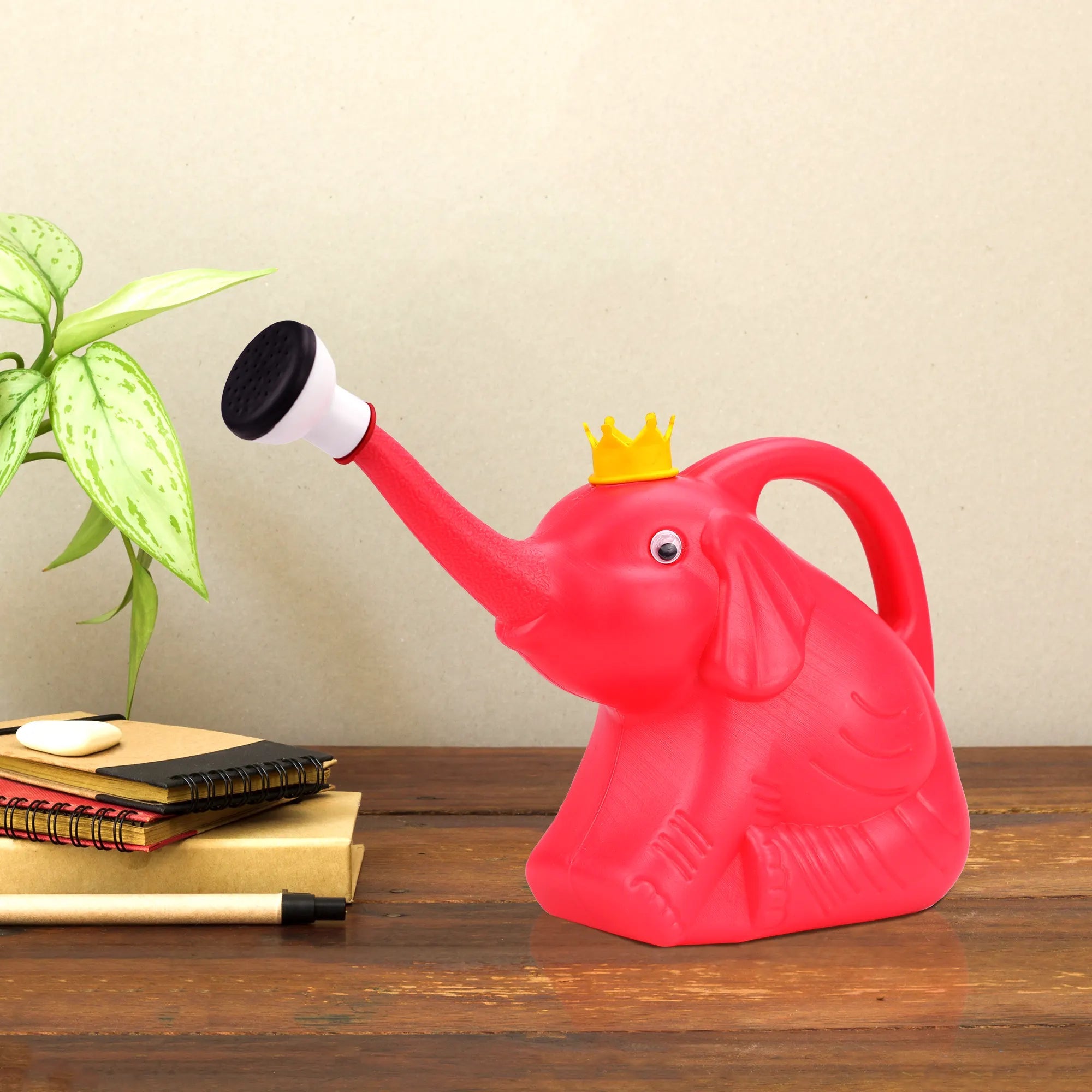 Elephant Watering Can with Detachable Sprayer - 1 Litre Urban Plant Pink 
