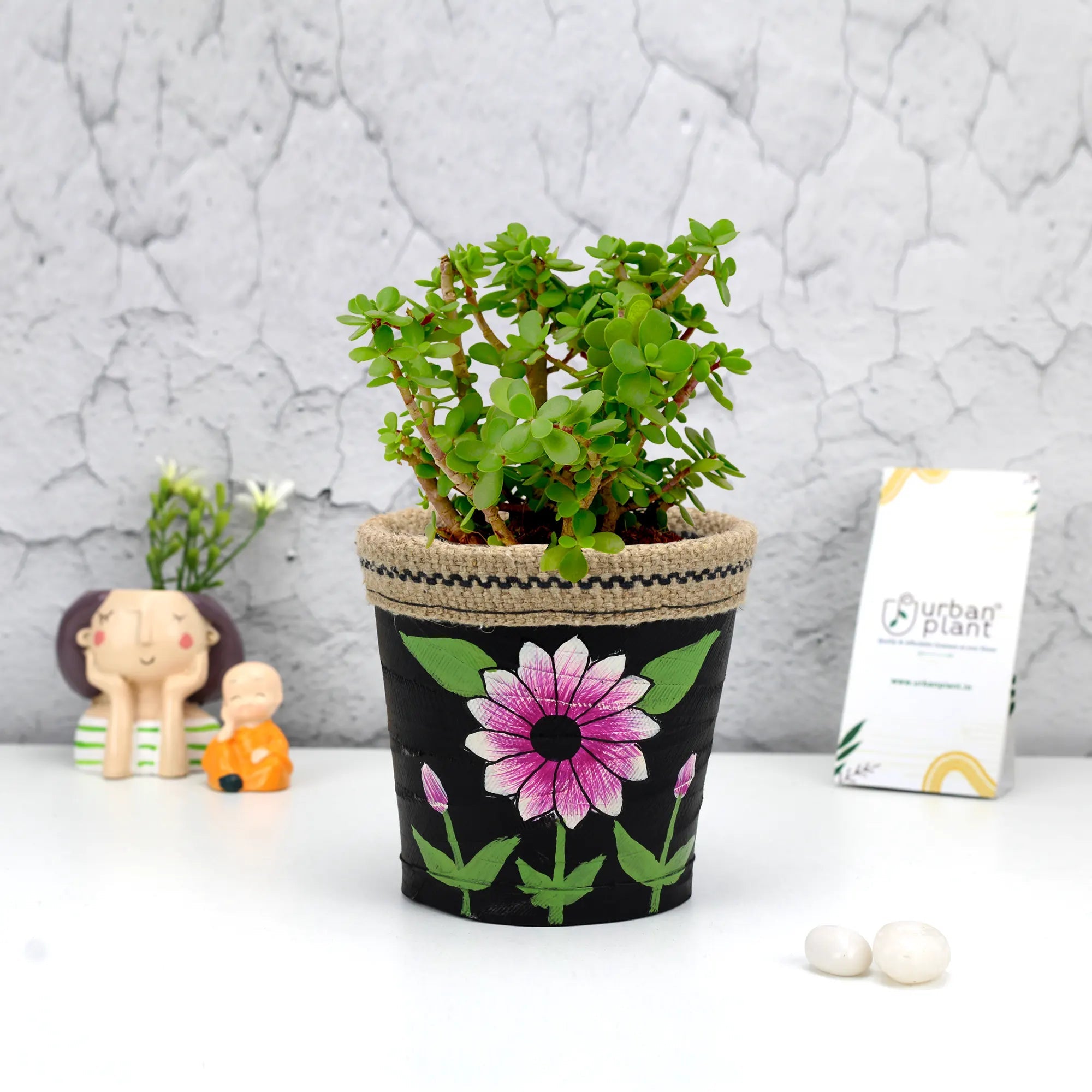 Rubber RECYCLED Hand-Painted Plant Pots (1224 C) Urban Plant 