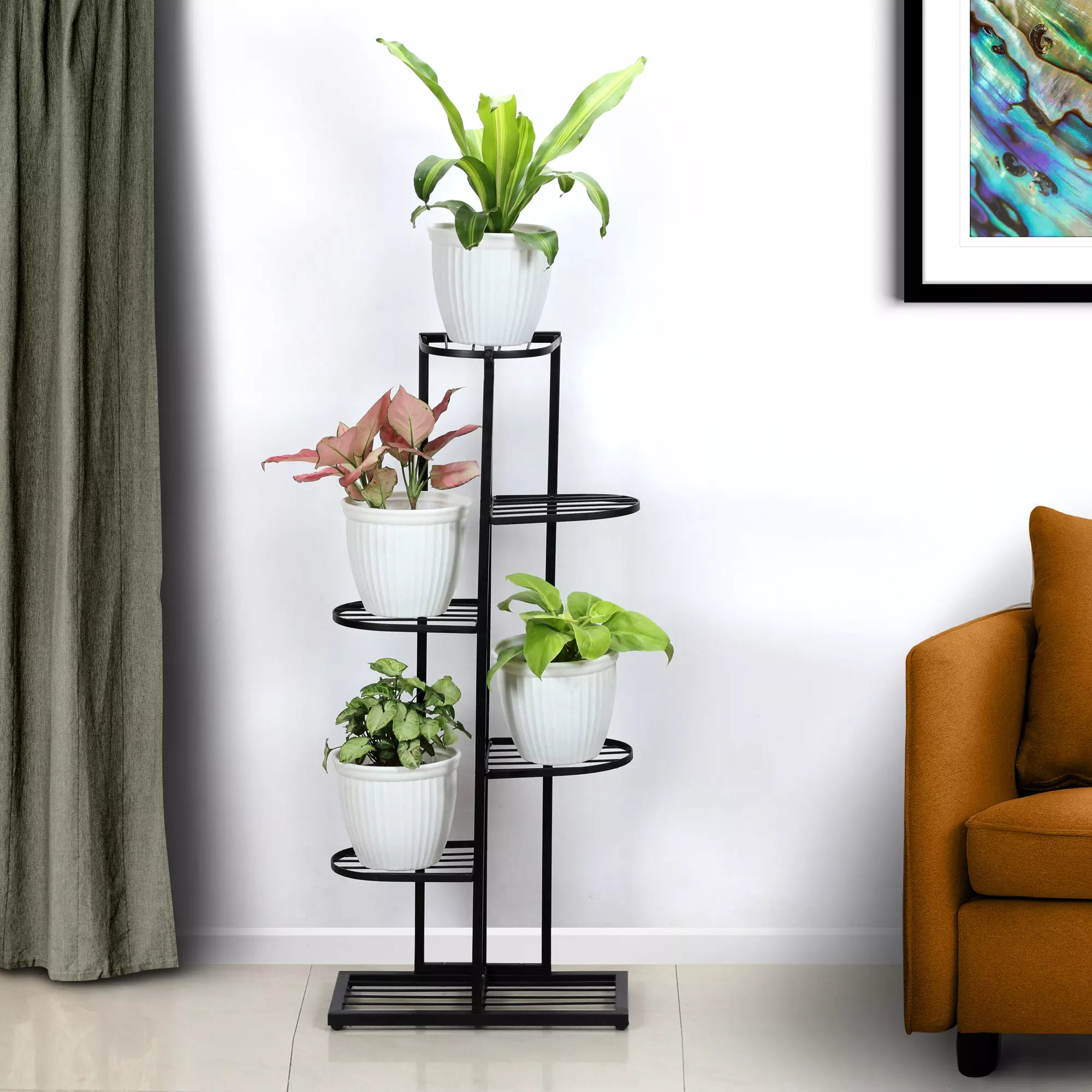 7 Tier Metal Pot Stand - Metal Stand Urban Plant 