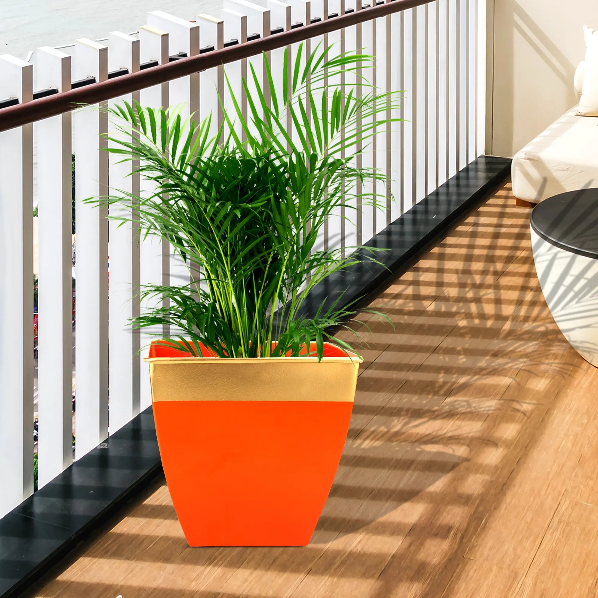 Garden Tub Planters Urban Plant Orange Single 