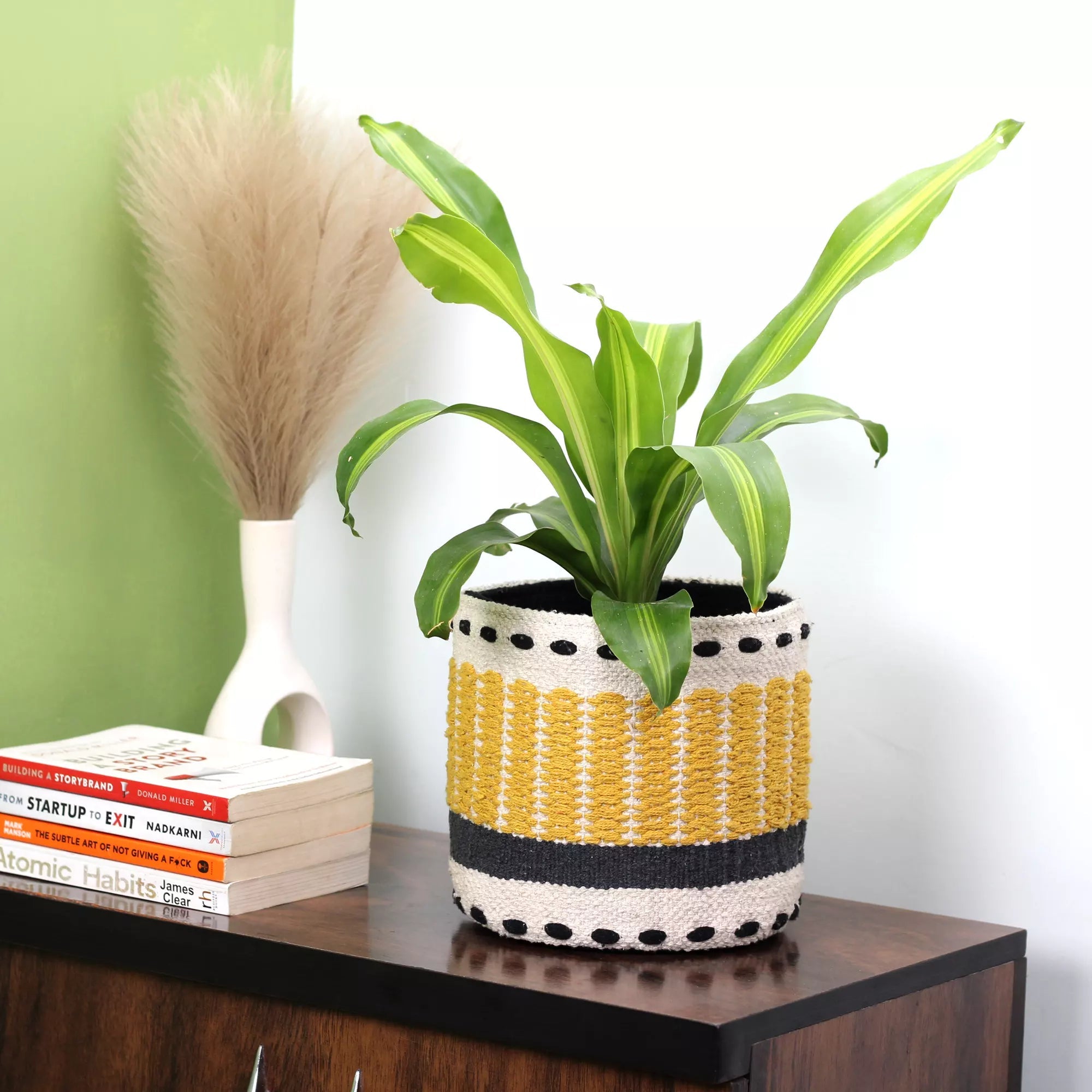 Entwined Cotton Planter, Dual-color basket planter - Pack of 1 Cotton Planter Urban Plant 
